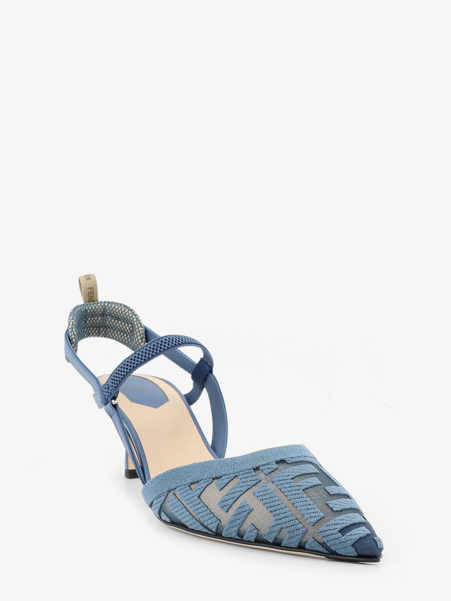 Fendi Women Colibri Mesh Pump With Ff Embroidery FENDI