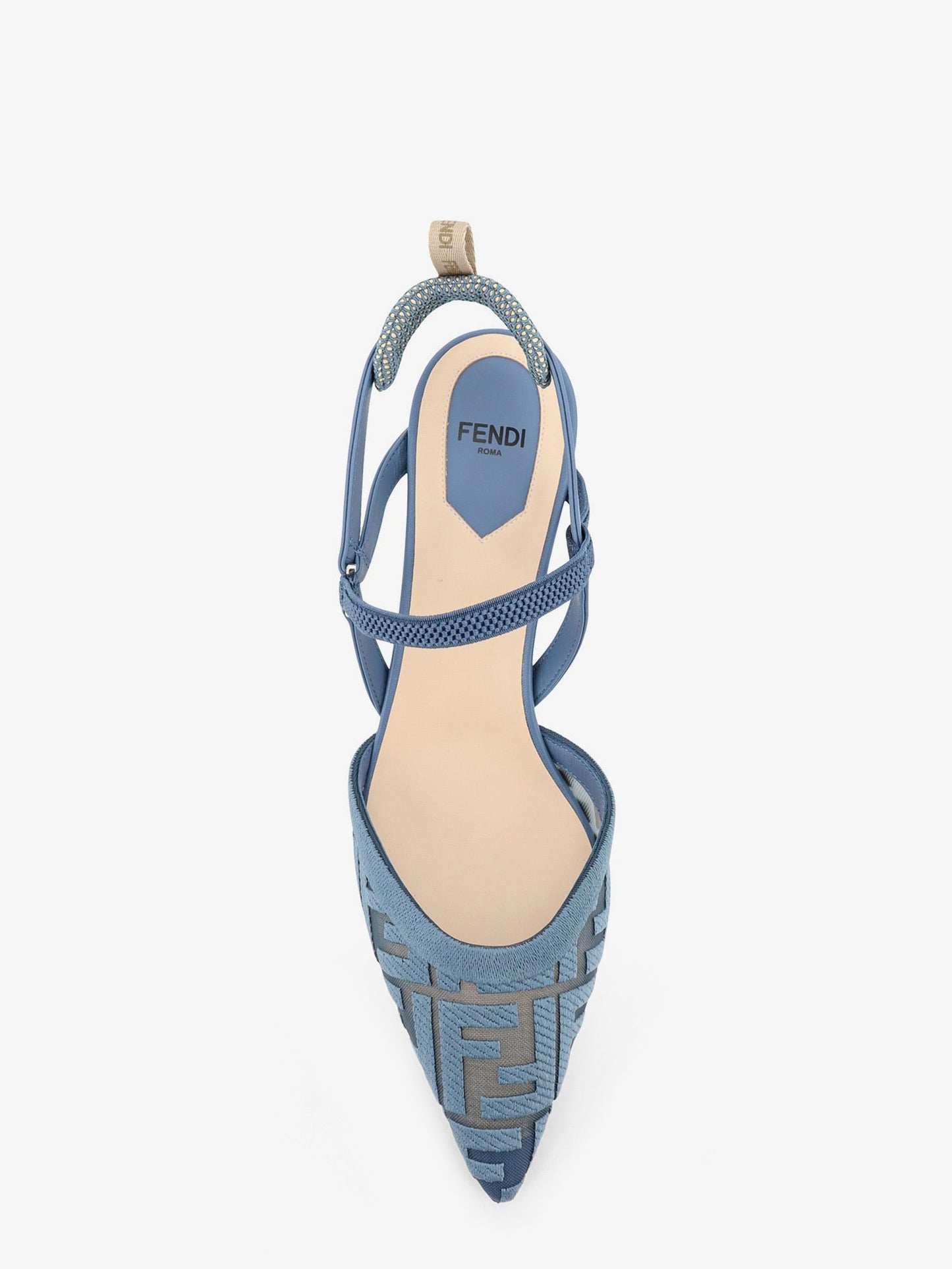 Fendi Women Colibri Mesh Pump With Ff Embroidery FENDI
