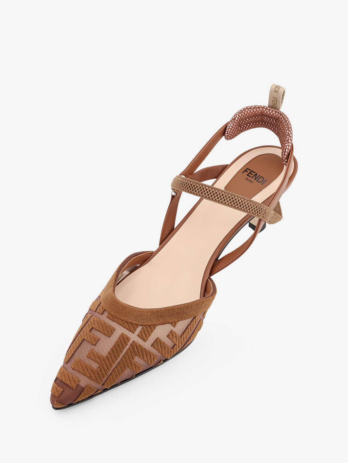 Fendi Women Colibri Mesh Pumps With Ff Embroidery FENDI