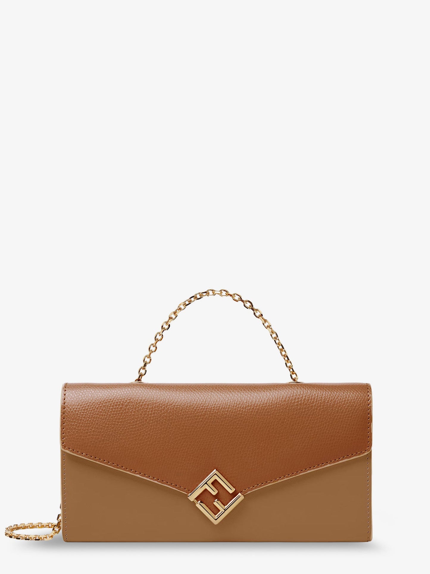 Fendi Women On Chain Ff Diamonds Leather Wallet FENDI