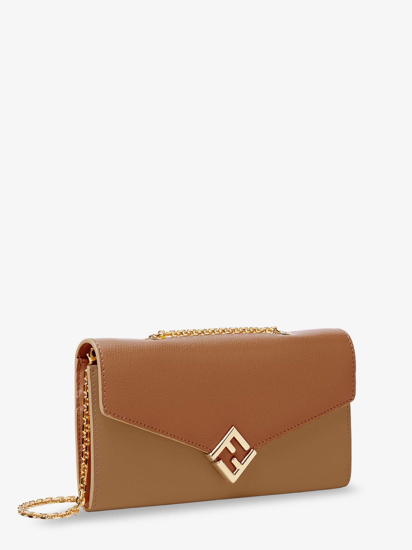 Fendi Women On Chain Ff Diamonds Leather Wallet FENDI