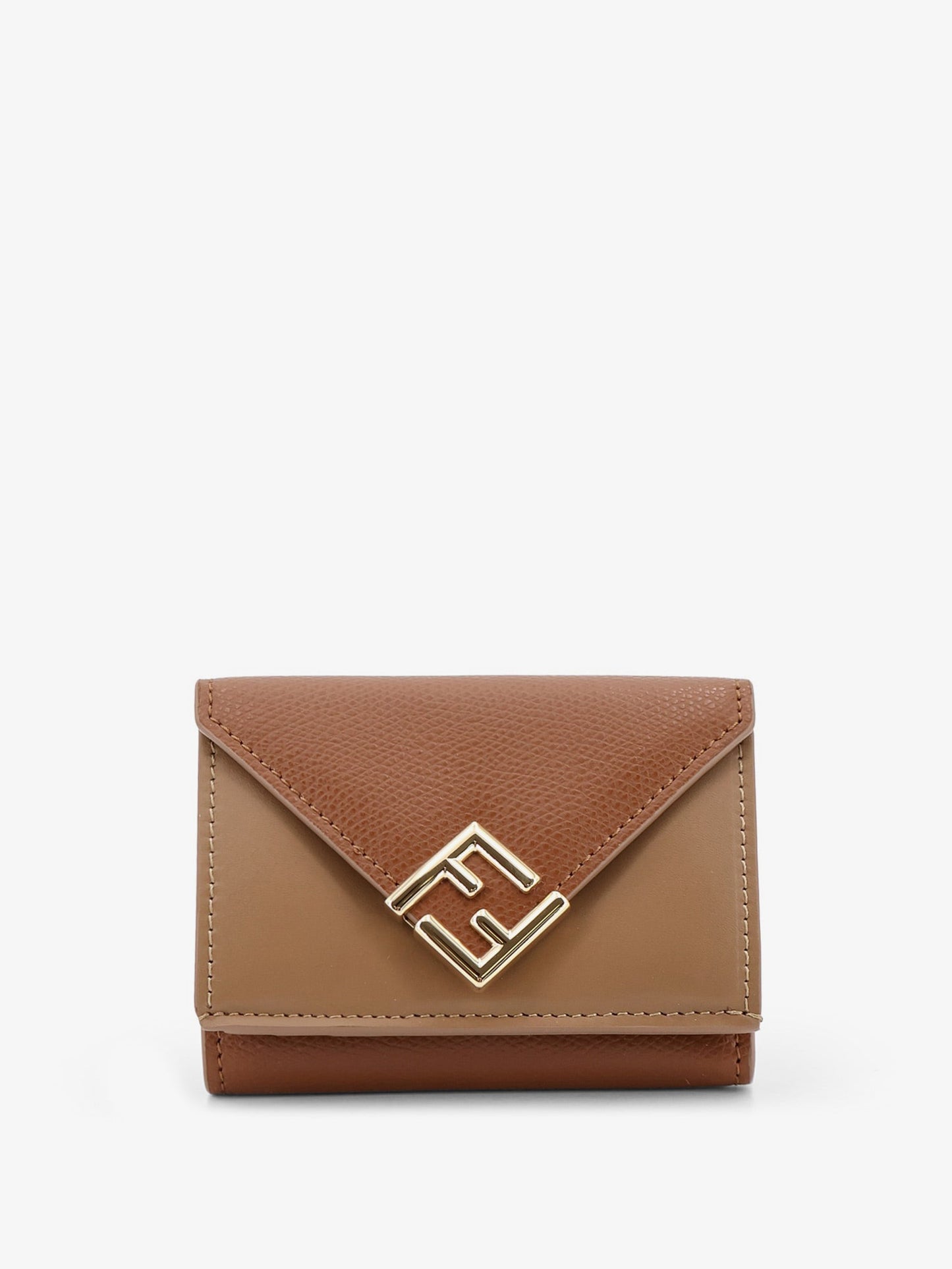 Fendi Women Ff Diamonds Micro Trifold Leather Wallet FENDI