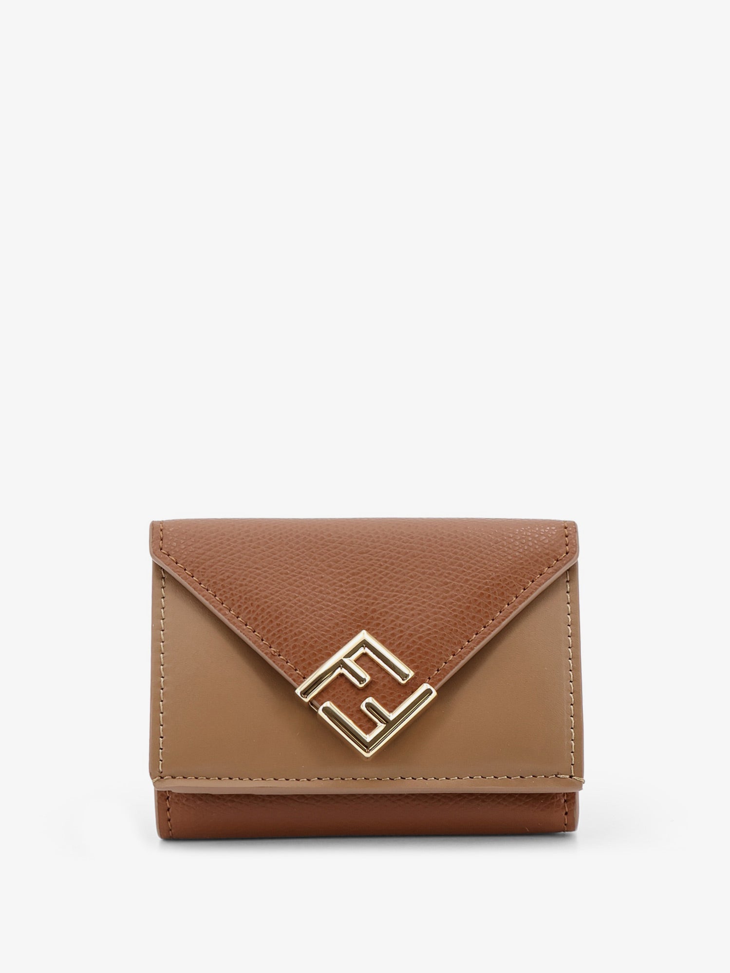 Fendi Women Ff Diamonds Micro Trifold Leather Wallet FENDI