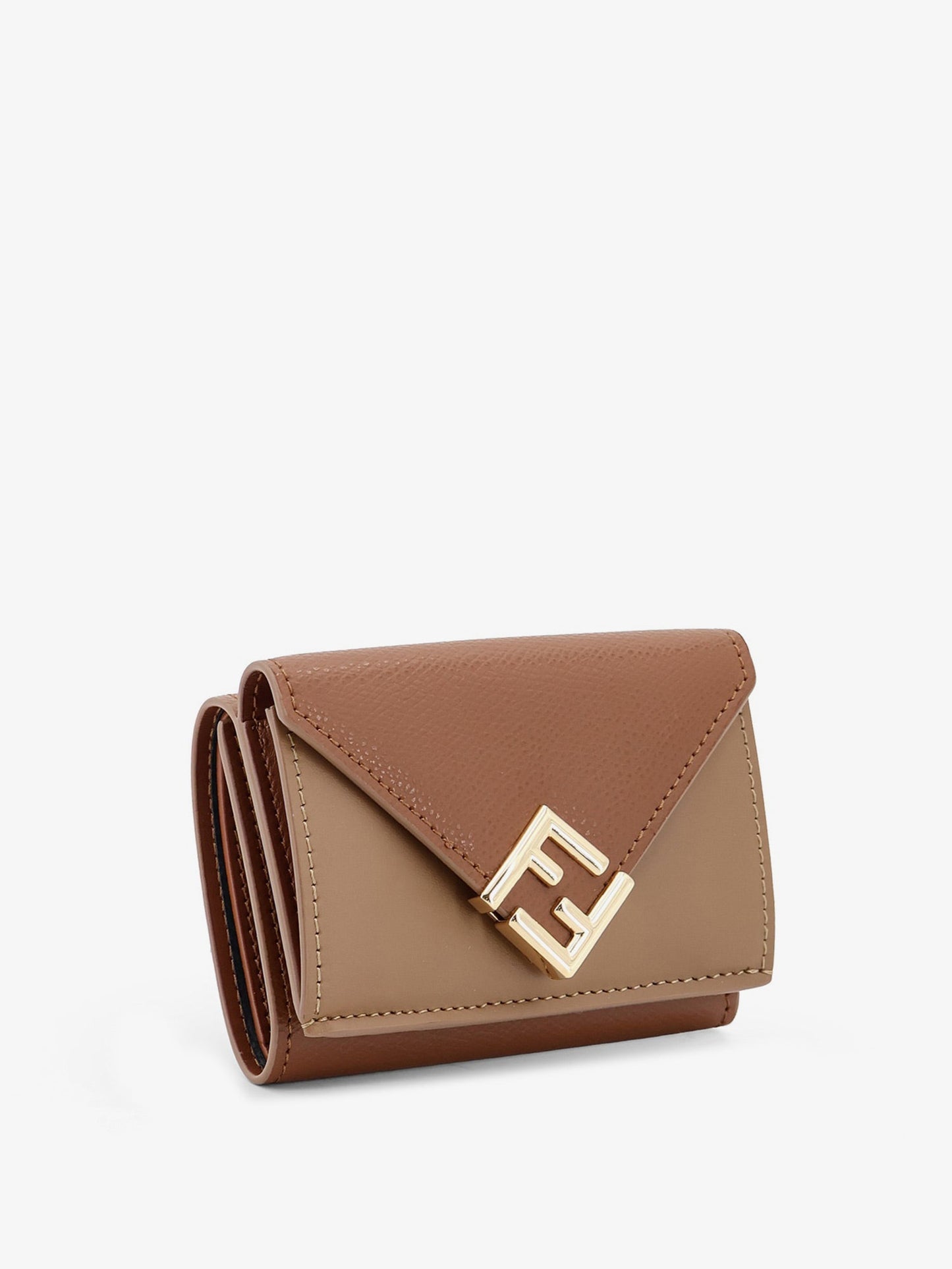 Fendi Women Ff Diamonds Micro Trifold Leather Wallet FENDI