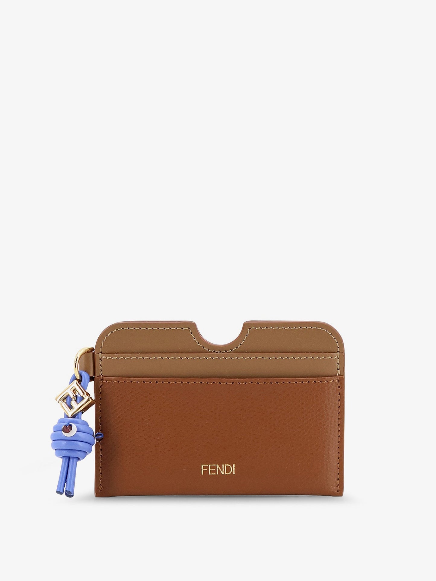 Fendi Women Ff Diamonds Leather Card Holder FENDI