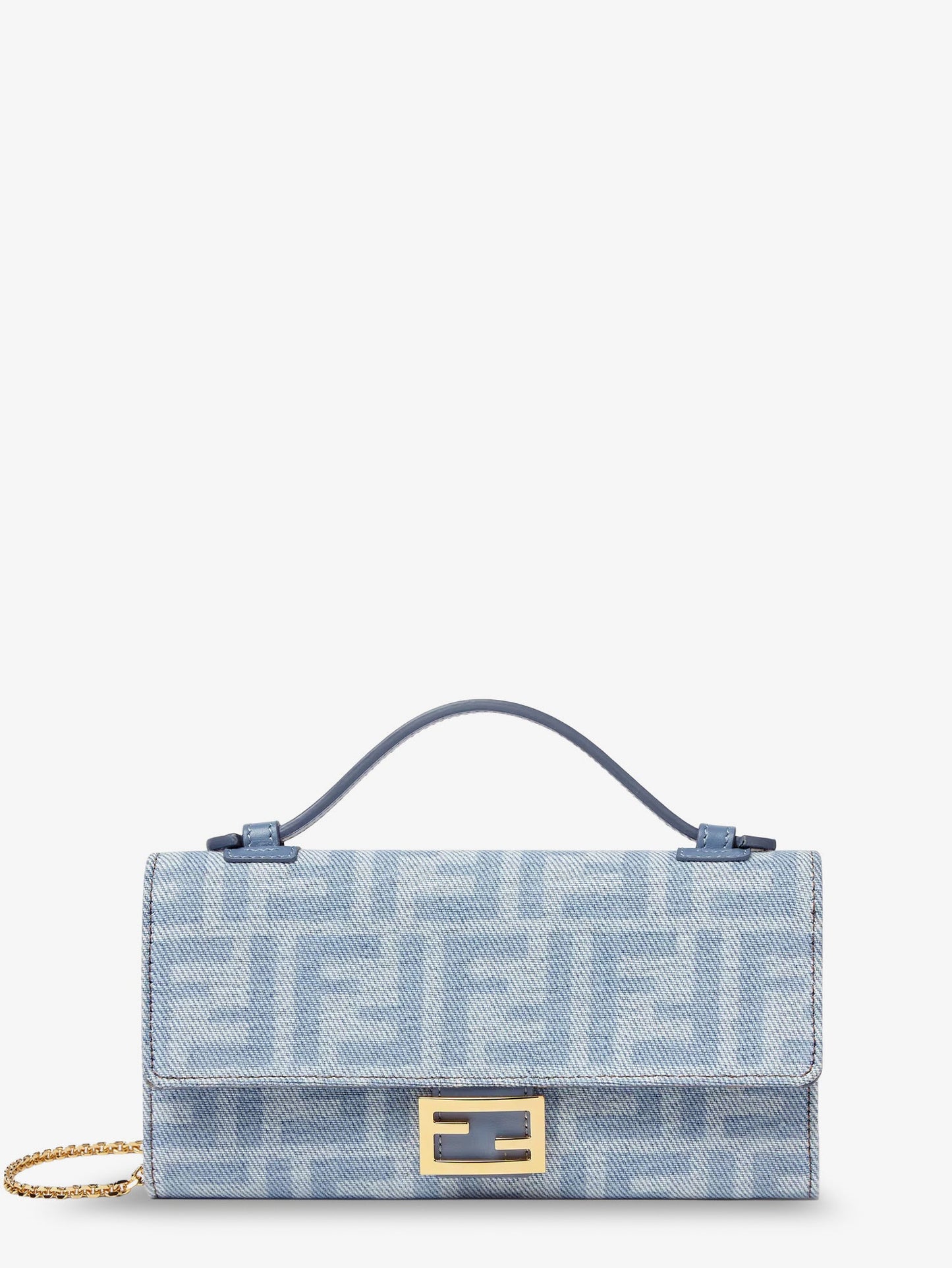 Fendi Women Baguette Continental Canvas Crossbody Bag With All-Over Ff Motif FENDI