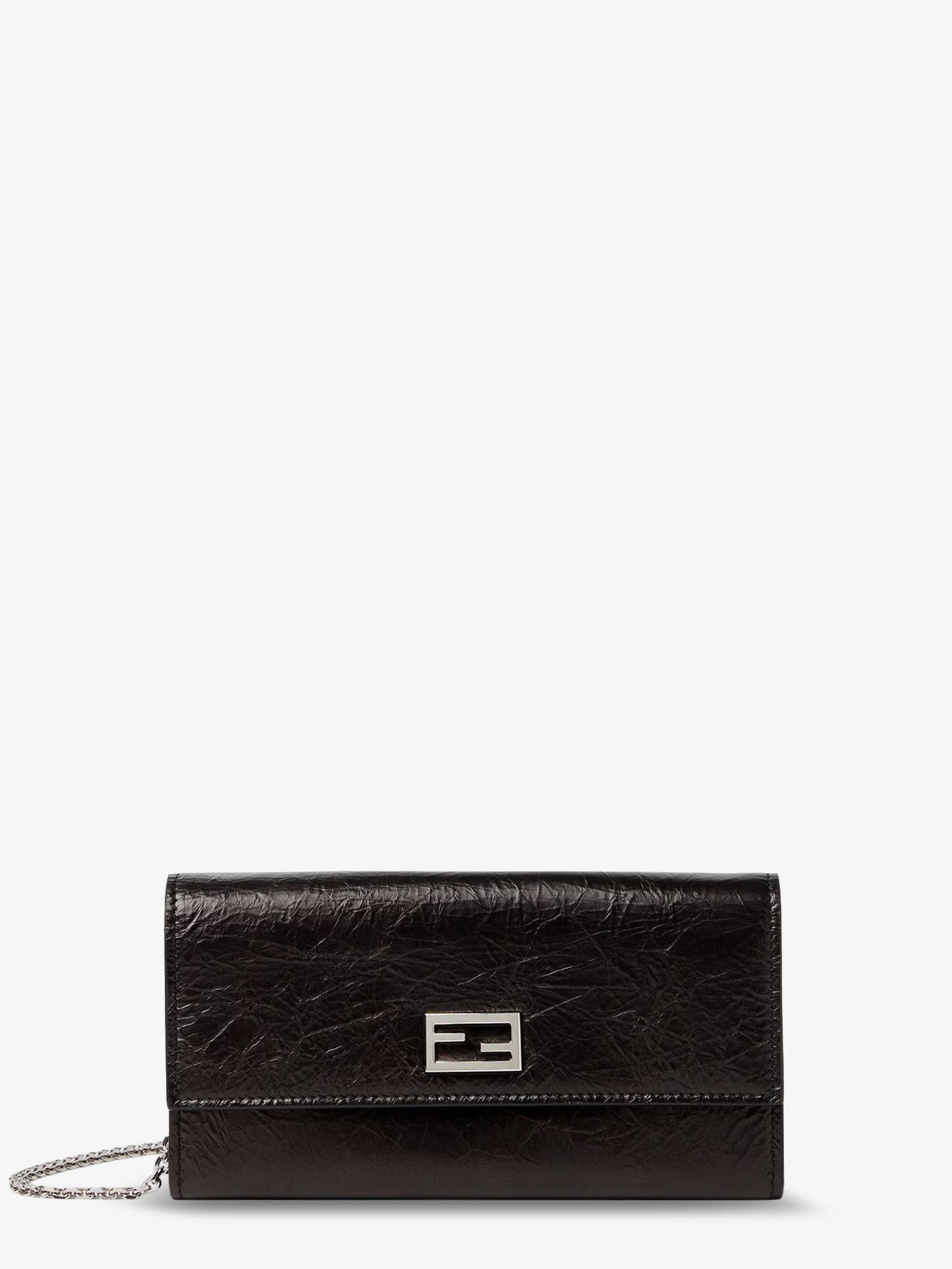 Fendi Women Continental Crackled Leather Wallet FENDI