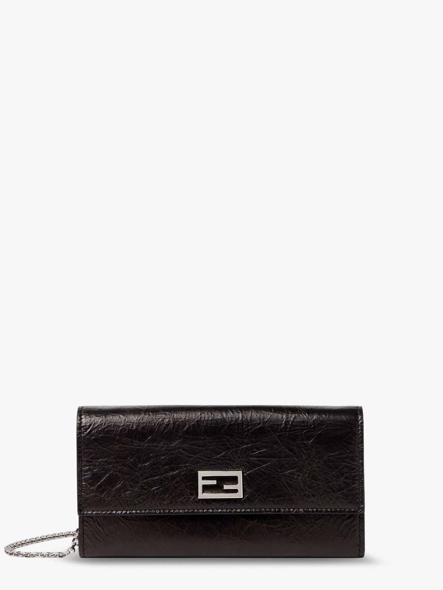 Fendi Women Continental Crackled Leather Wallet FENDI