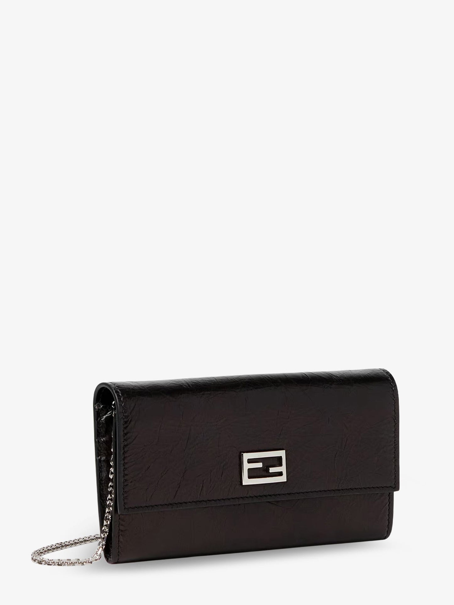 Fendi Women Continental Crackled Leather Wallet FENDI