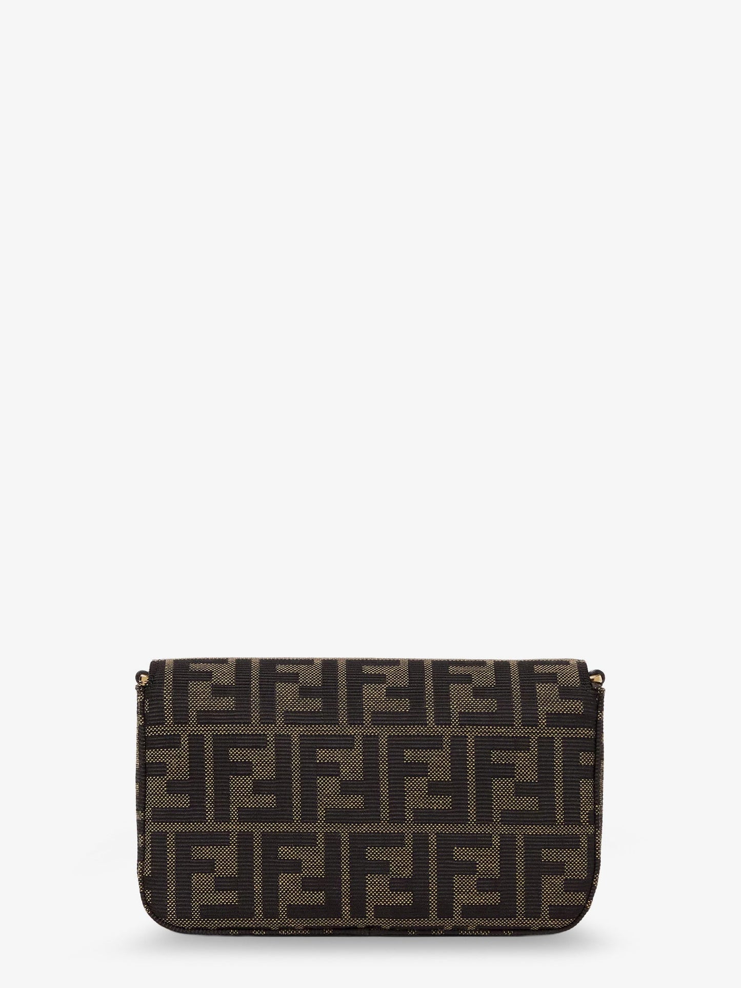 Fendi Women Wallet On Chain Tube Ff Zucca Fabric Crossbody Bag FENDI