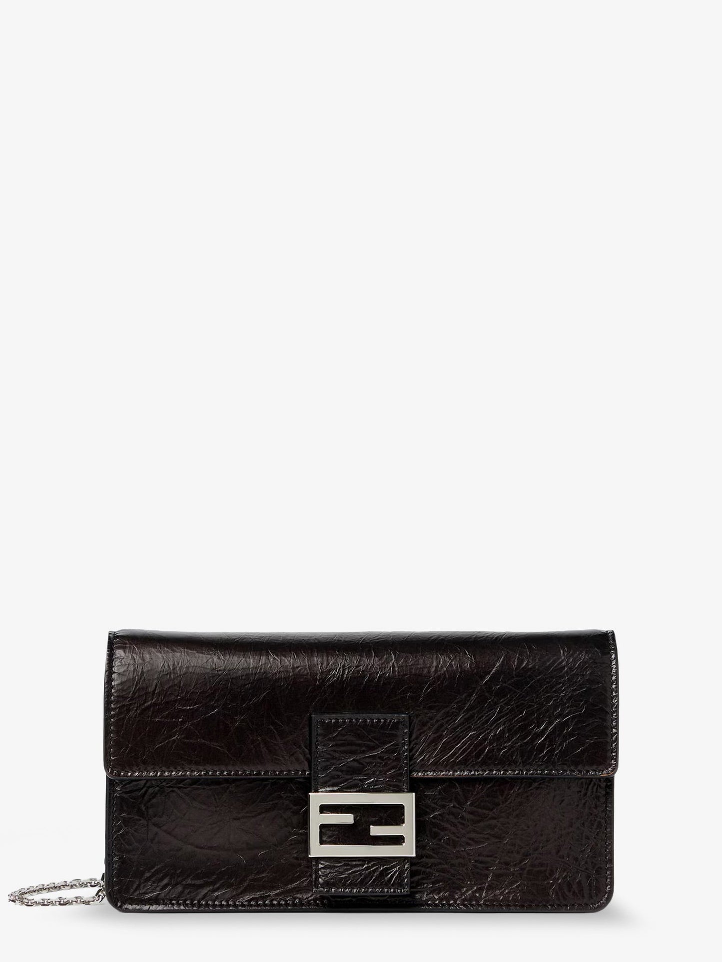 Fendi Women Wallet On Chain Tube Leather Crossbody Bag FENDI