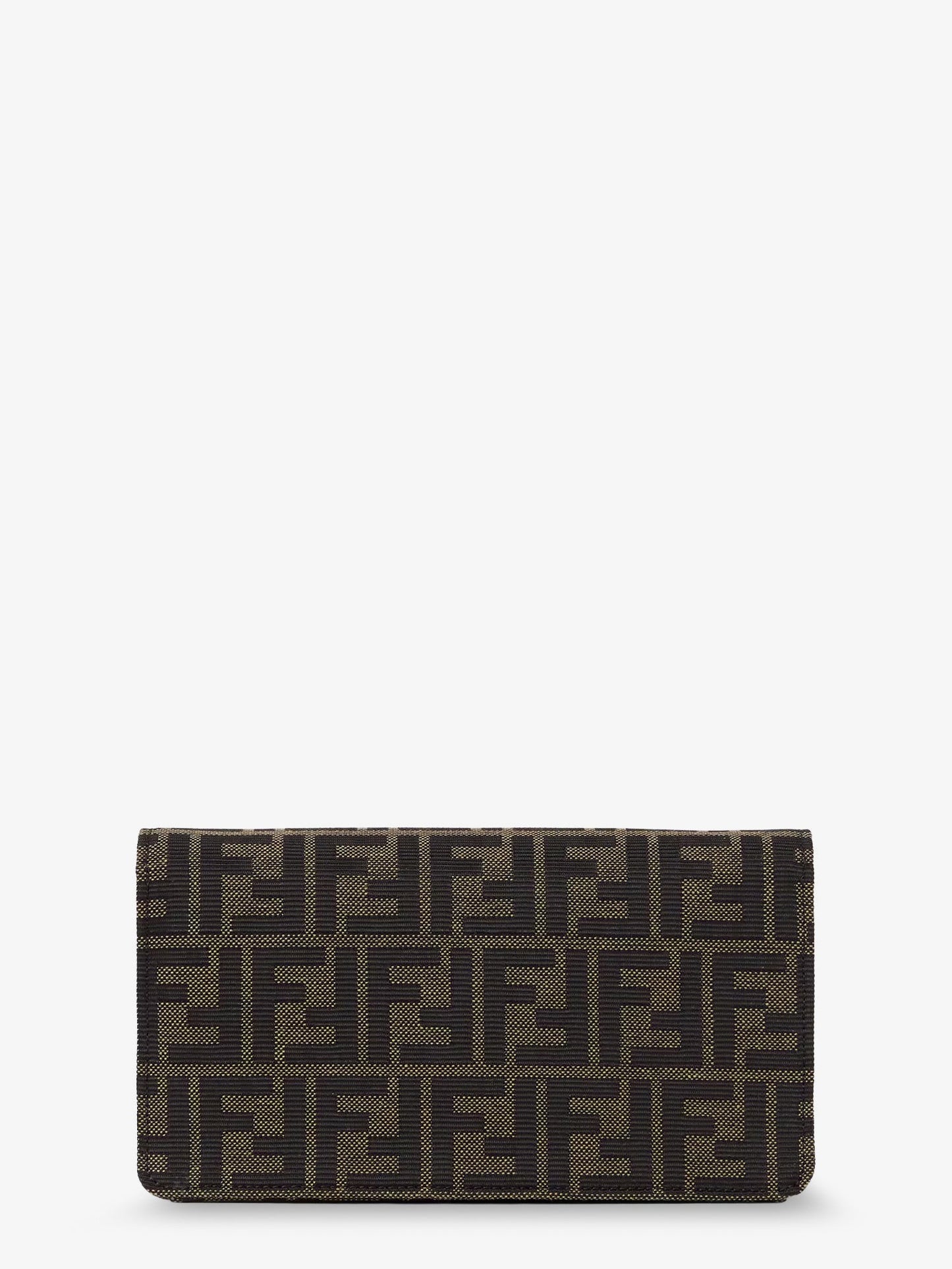 Fendi Women Wallet On Chain Tube Ff Zucca Fabric Crossbody Bag FENDI