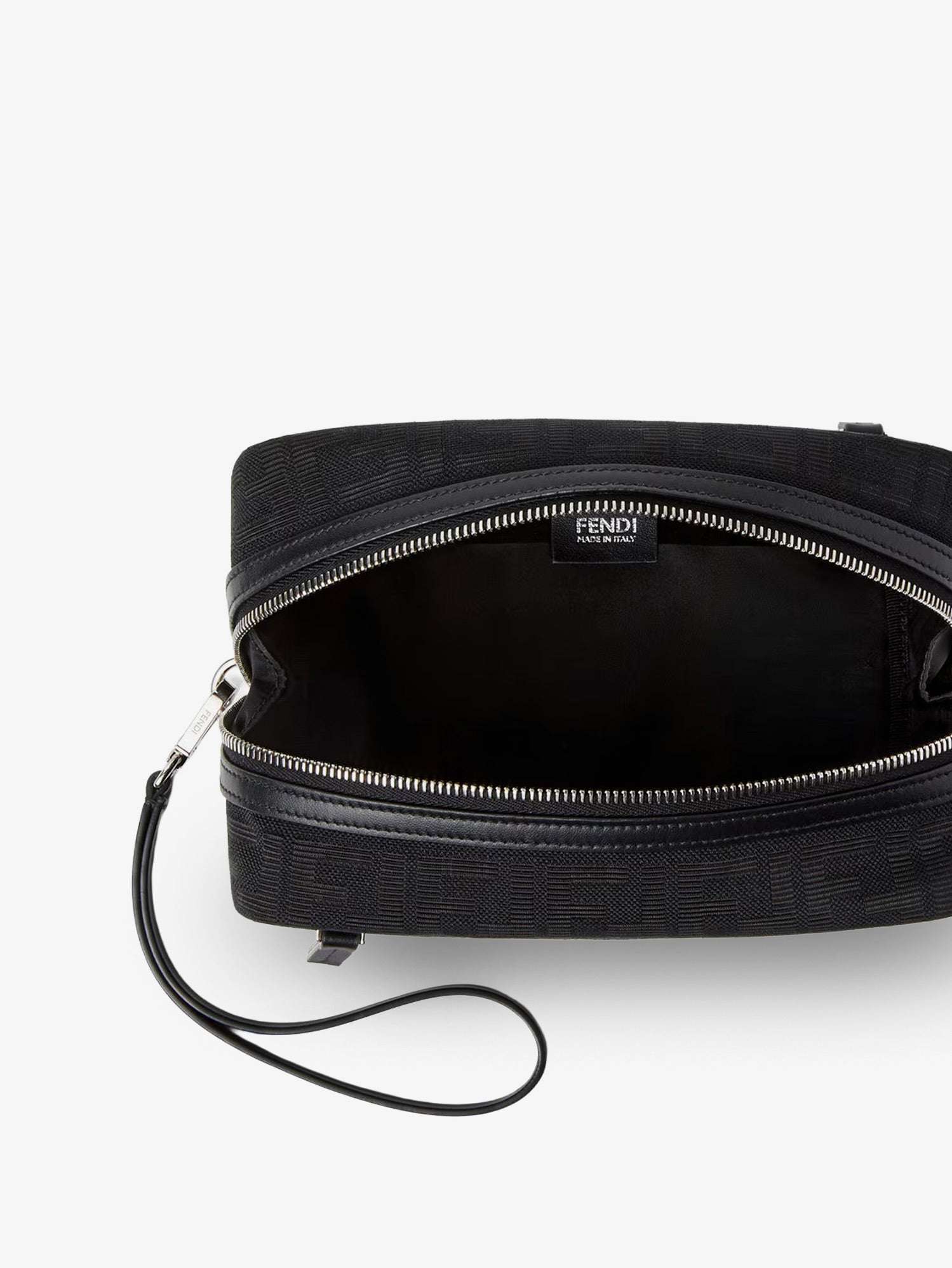 Fendi Men Ff Zucca Jacquard Fabric Clutch Bag FENDI