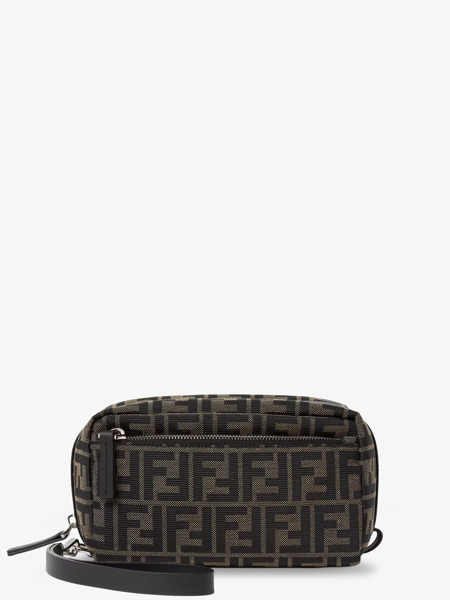 Fendi Men Ff Zucca Jacquard Fabric Clutch Bag FENDI