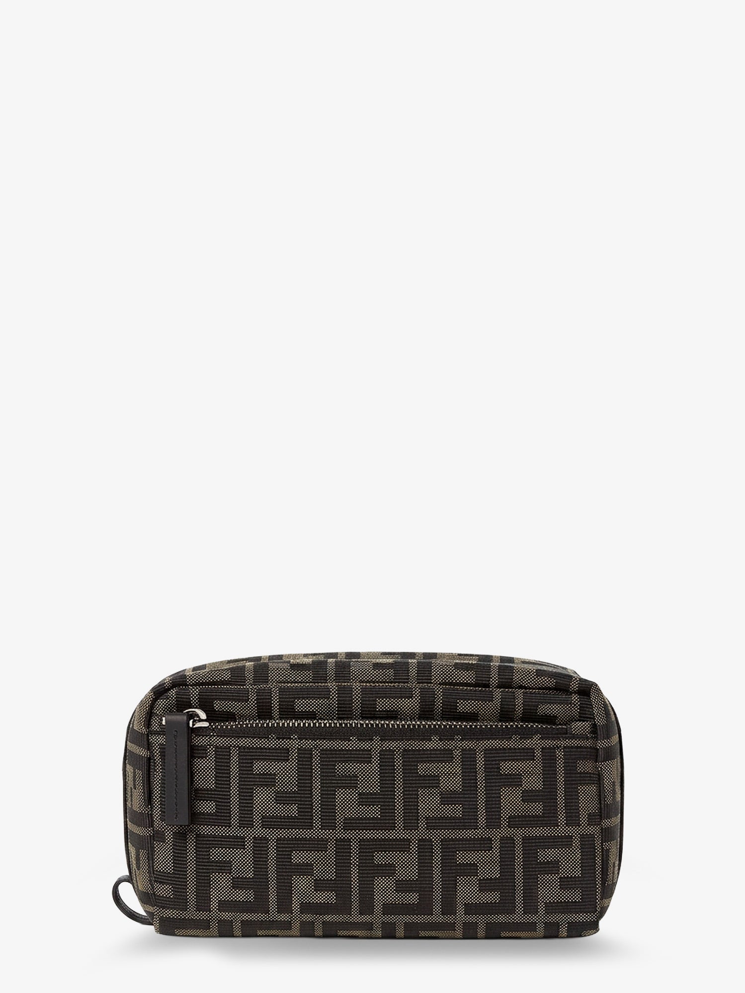 Fendi Men Ff Zucca Jacquard Fabric Clutch Bag FENDI