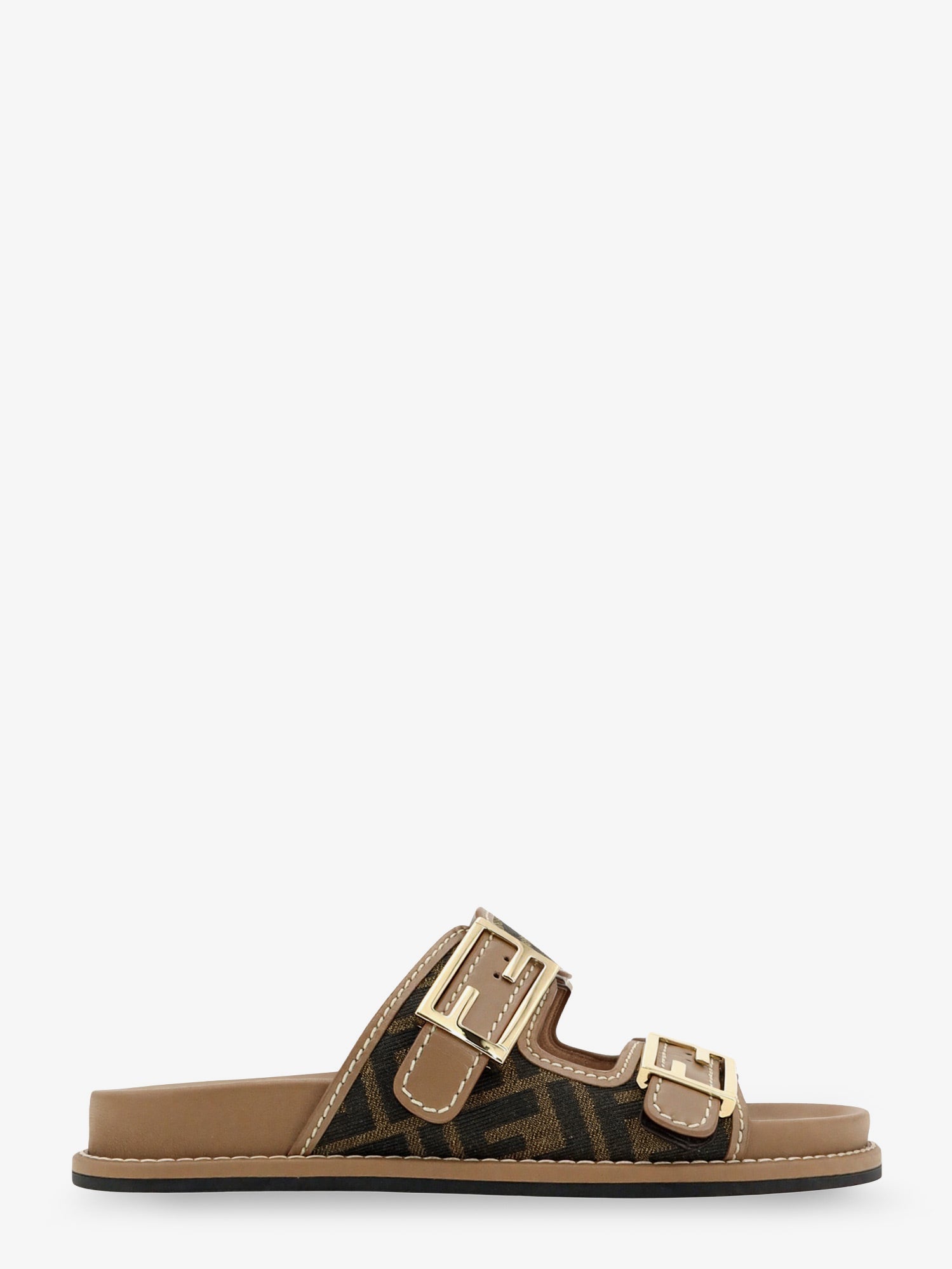 Fendi Women Feel Ff Fabric Sandals FENDI