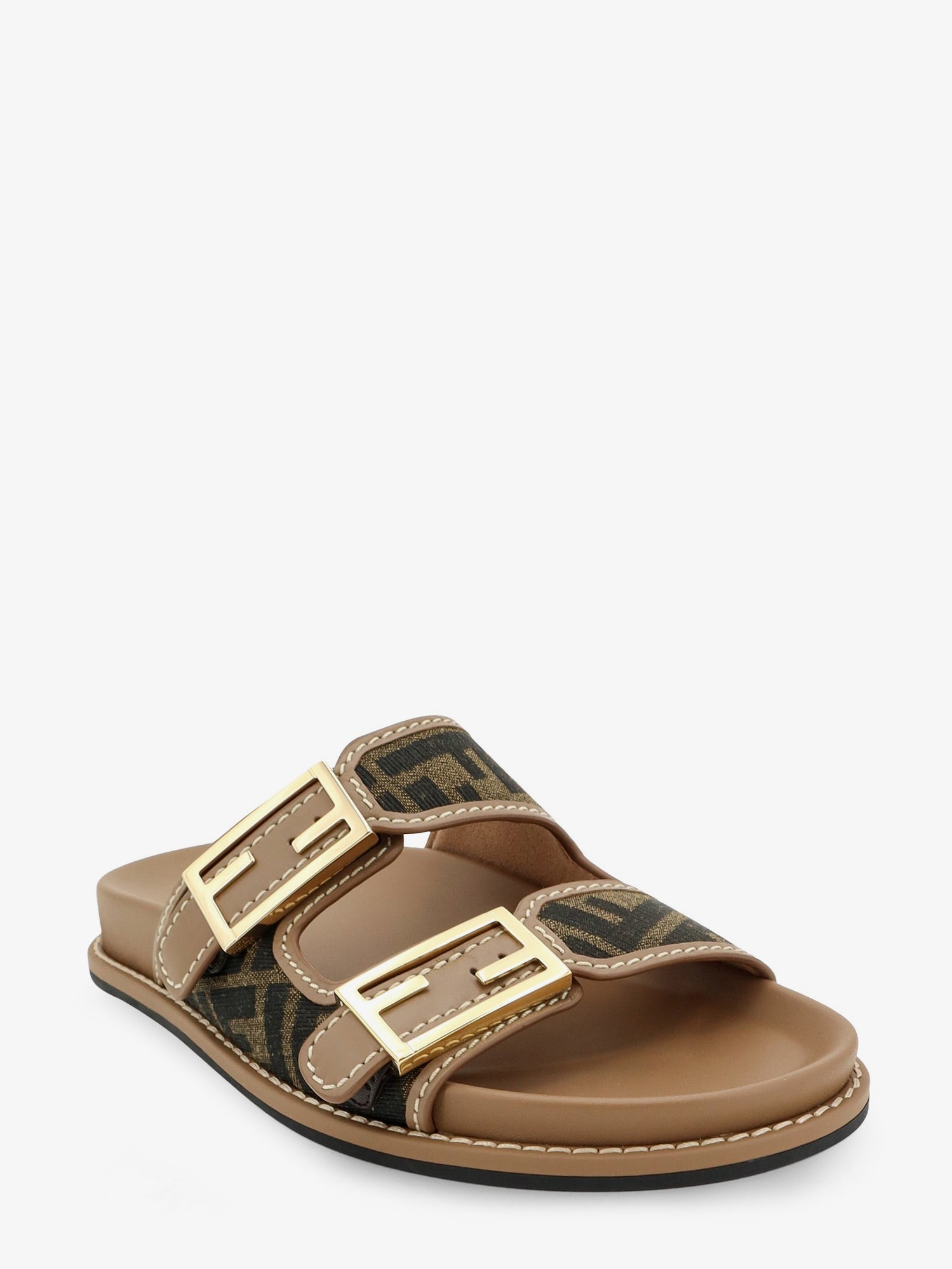 Fendi Women Feel Ff Fabric Sandals FENDI