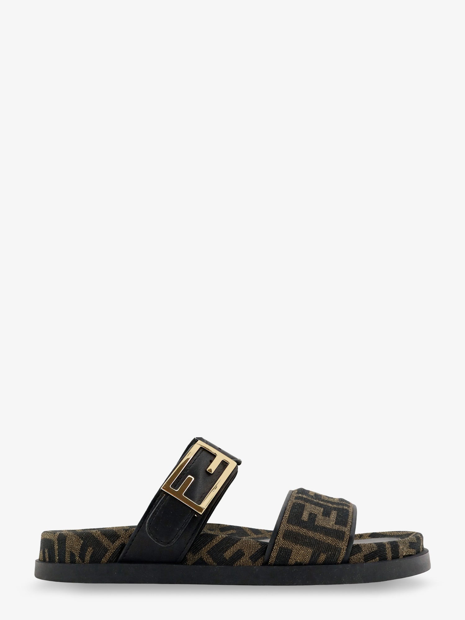 Fendi Women Feel Ff Fabric Sandals FENDI