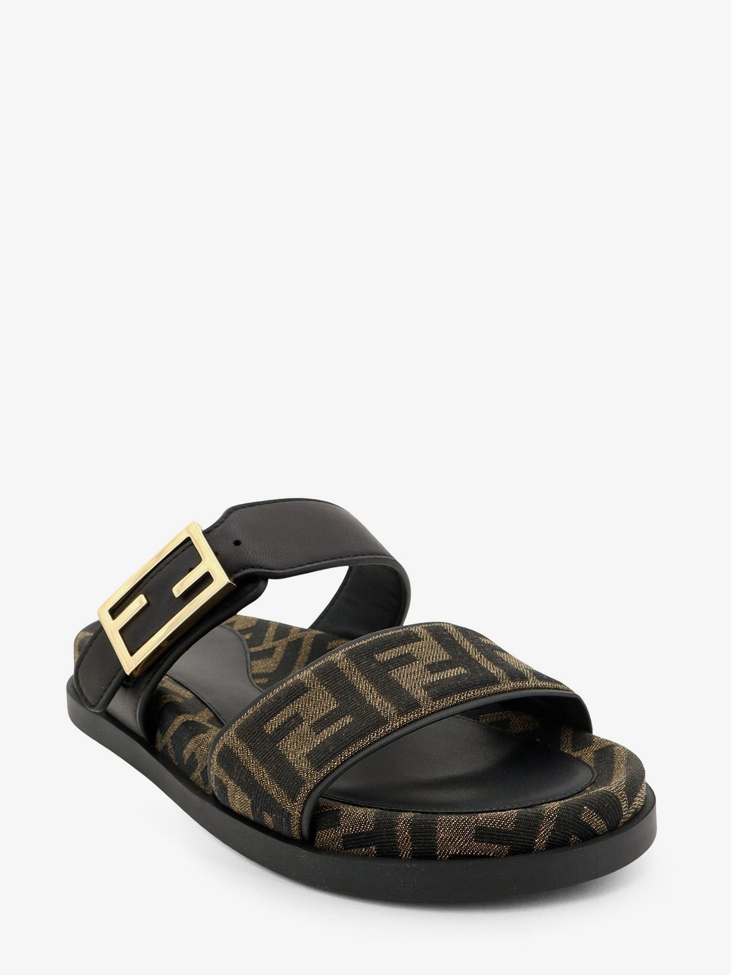 Fendi Women Feel Ff Fabric Sandals FENDI