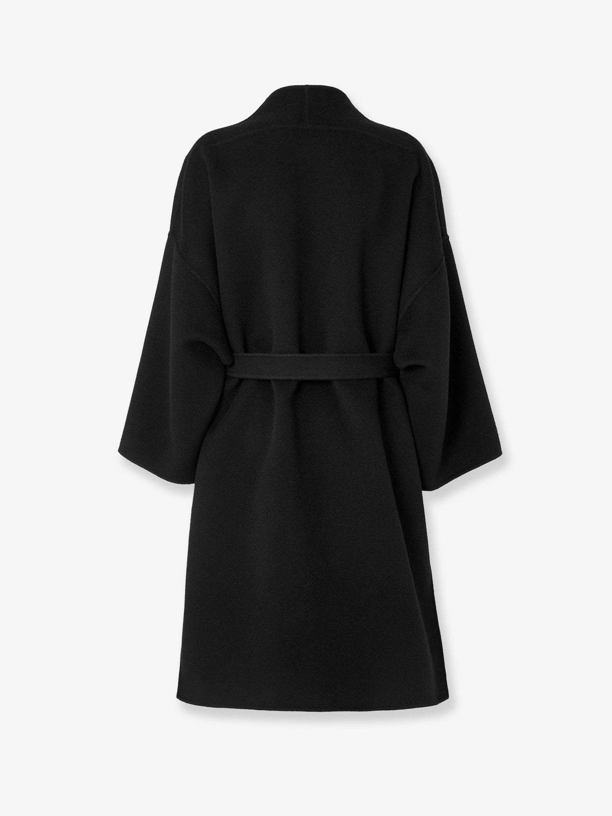 Fendi Women Ff Zucca Wool Midi Coat Black FENDI
