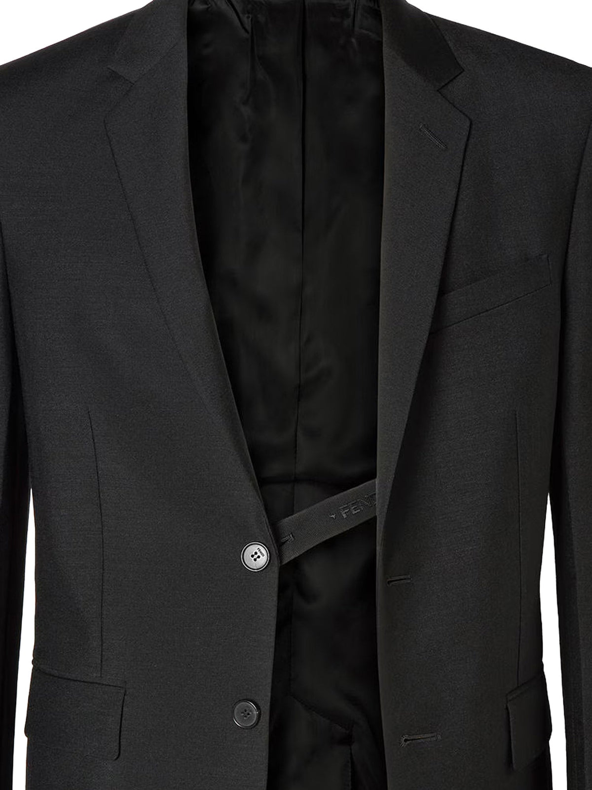 Fendi Men Slim Fit Kid Mohair Blazer FENDI
