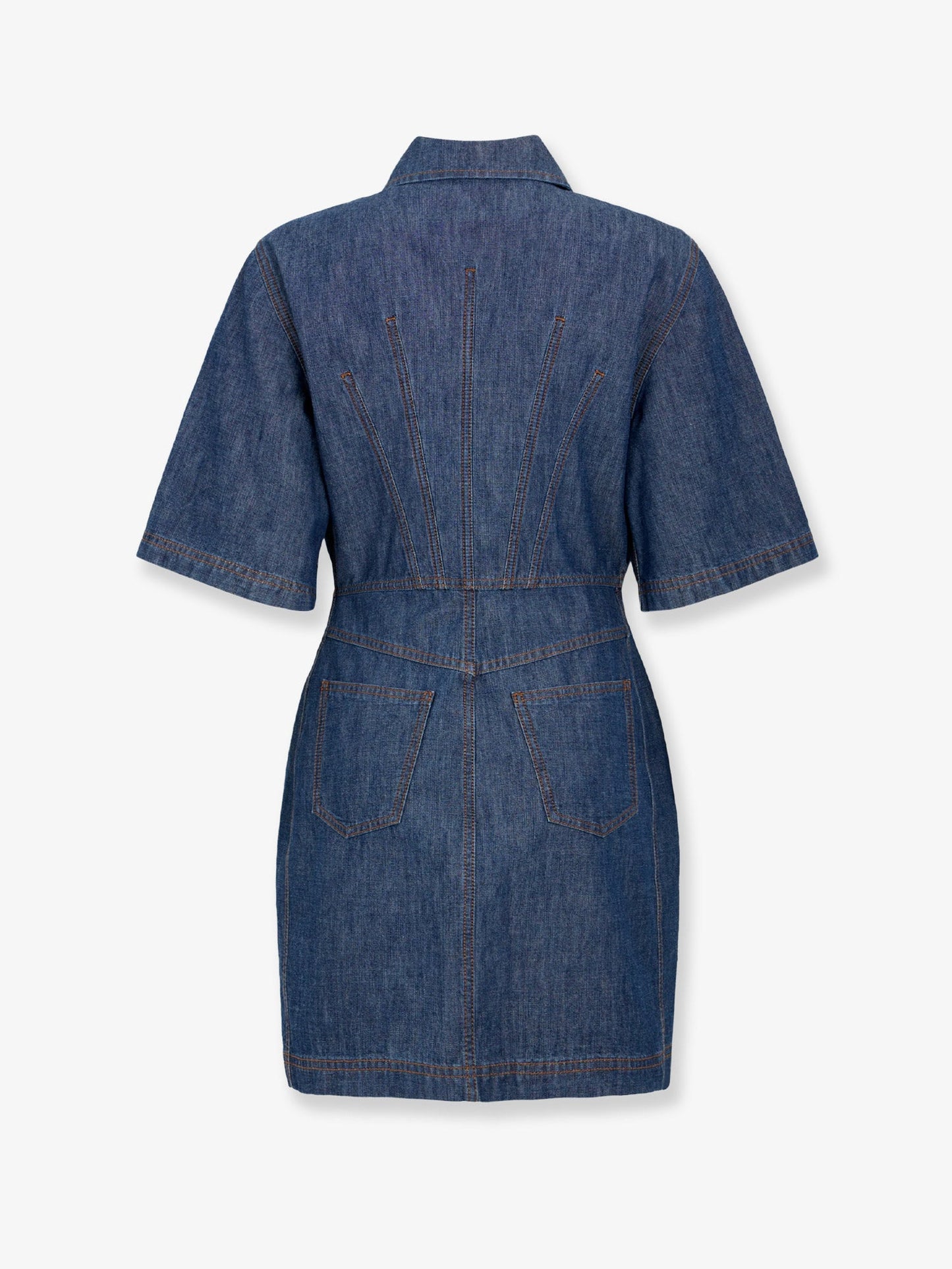 Fendi Women Chambray Denim Chemisier Dress FENDI