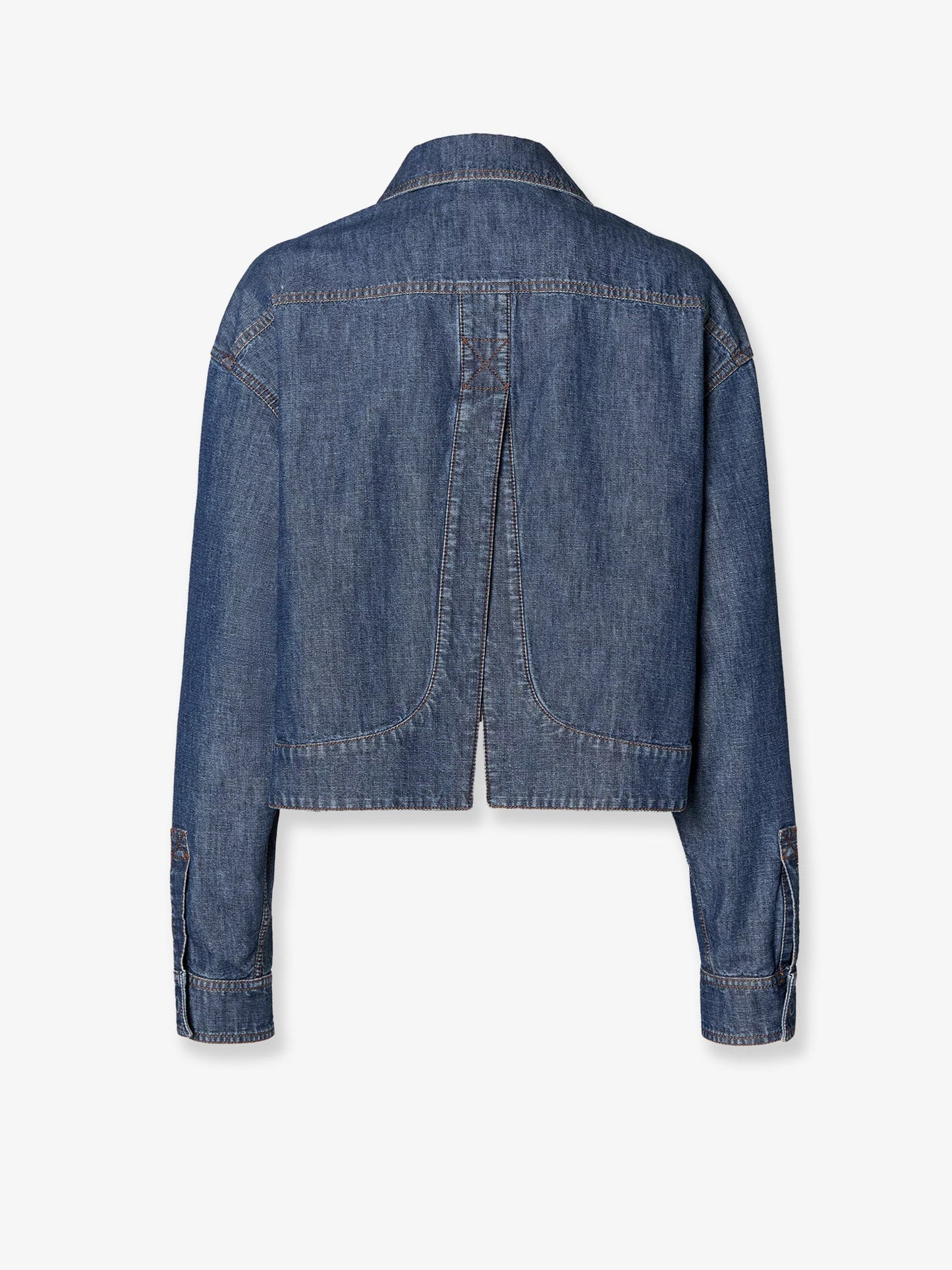 Fendi Women Chambray Denim Jacket FENDI