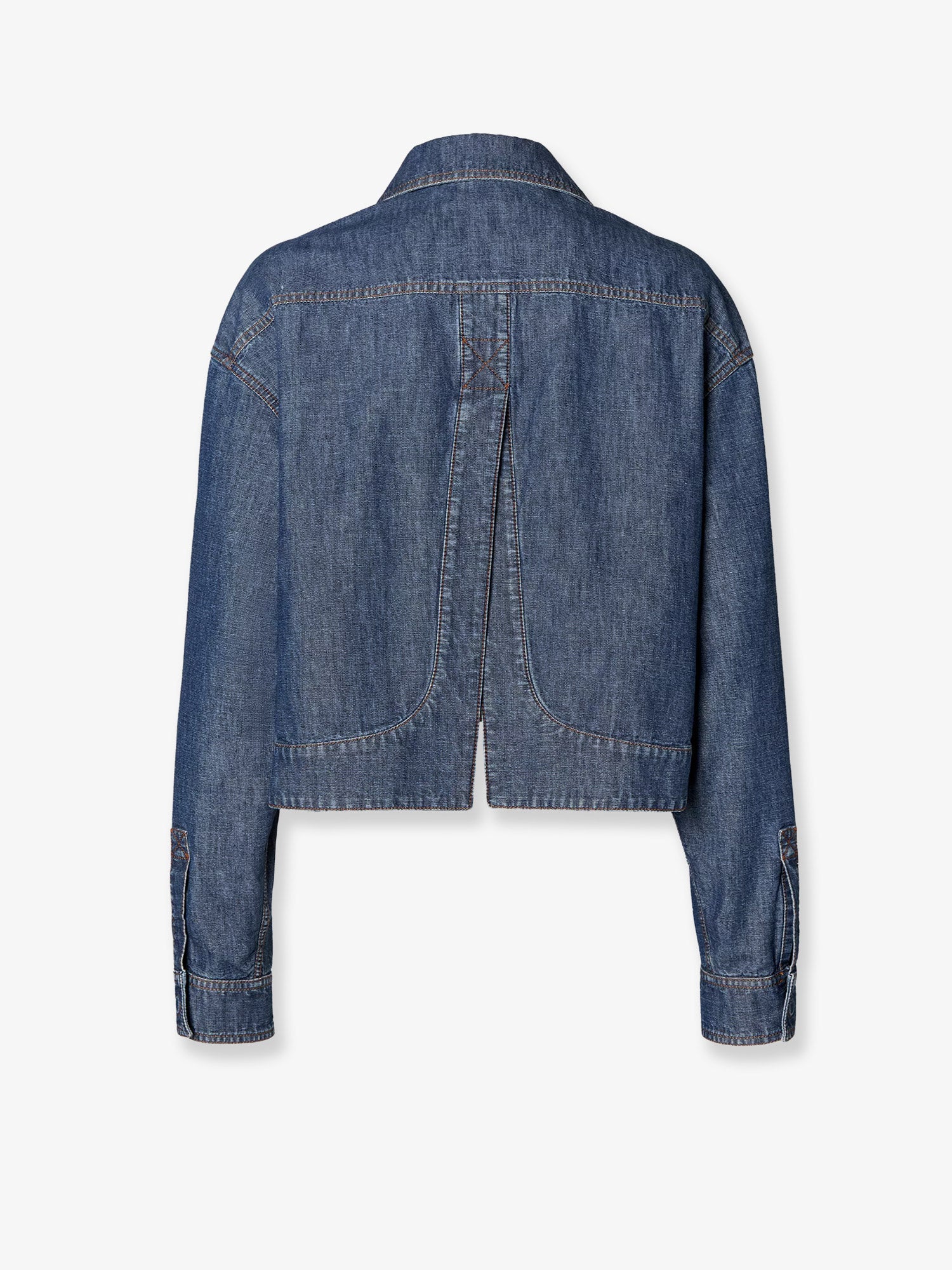 Fendi Women Chambray Denim Jacket FENDI