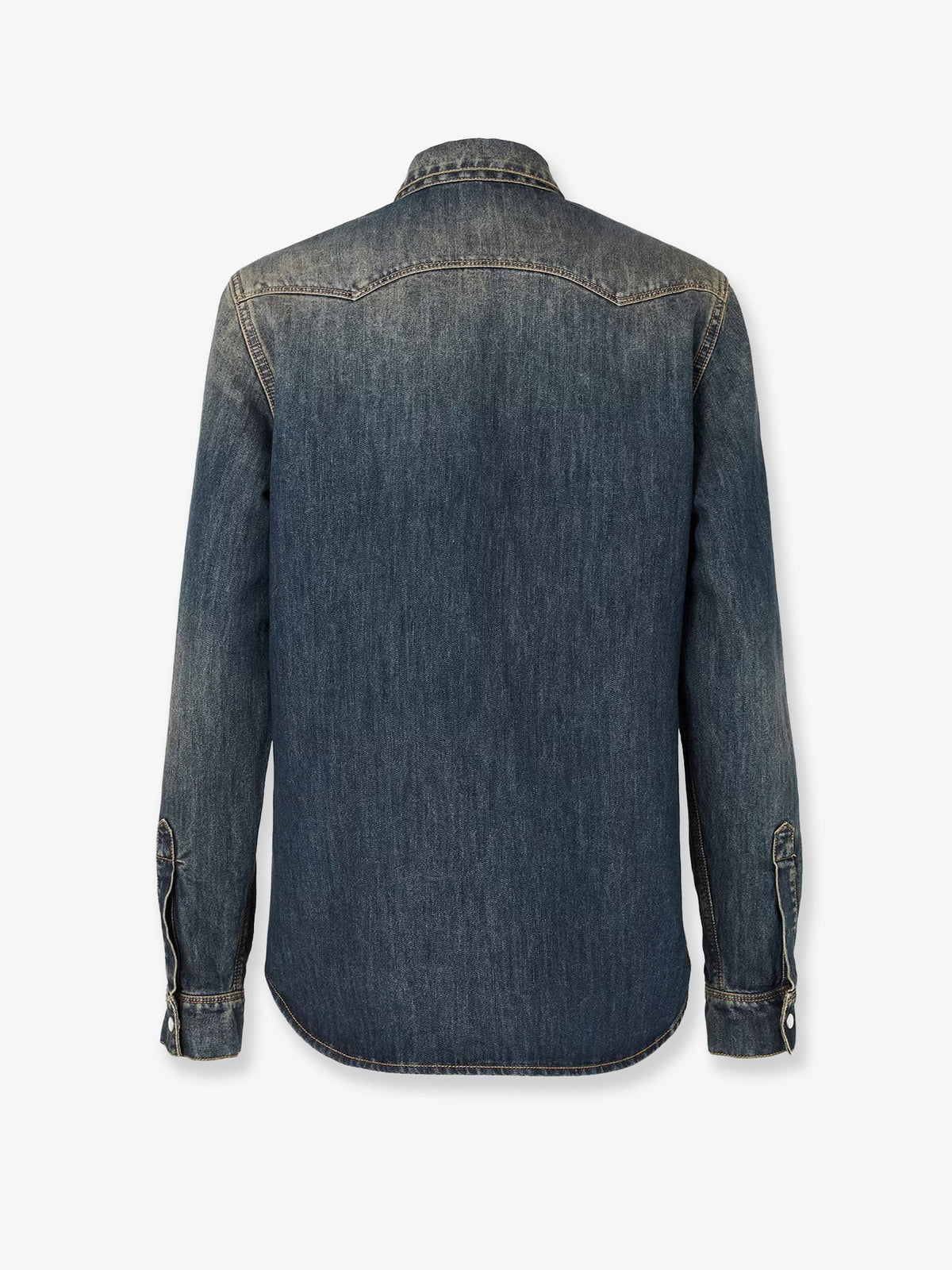 Fendi Women Washed-Out Denim Shirt FENDI