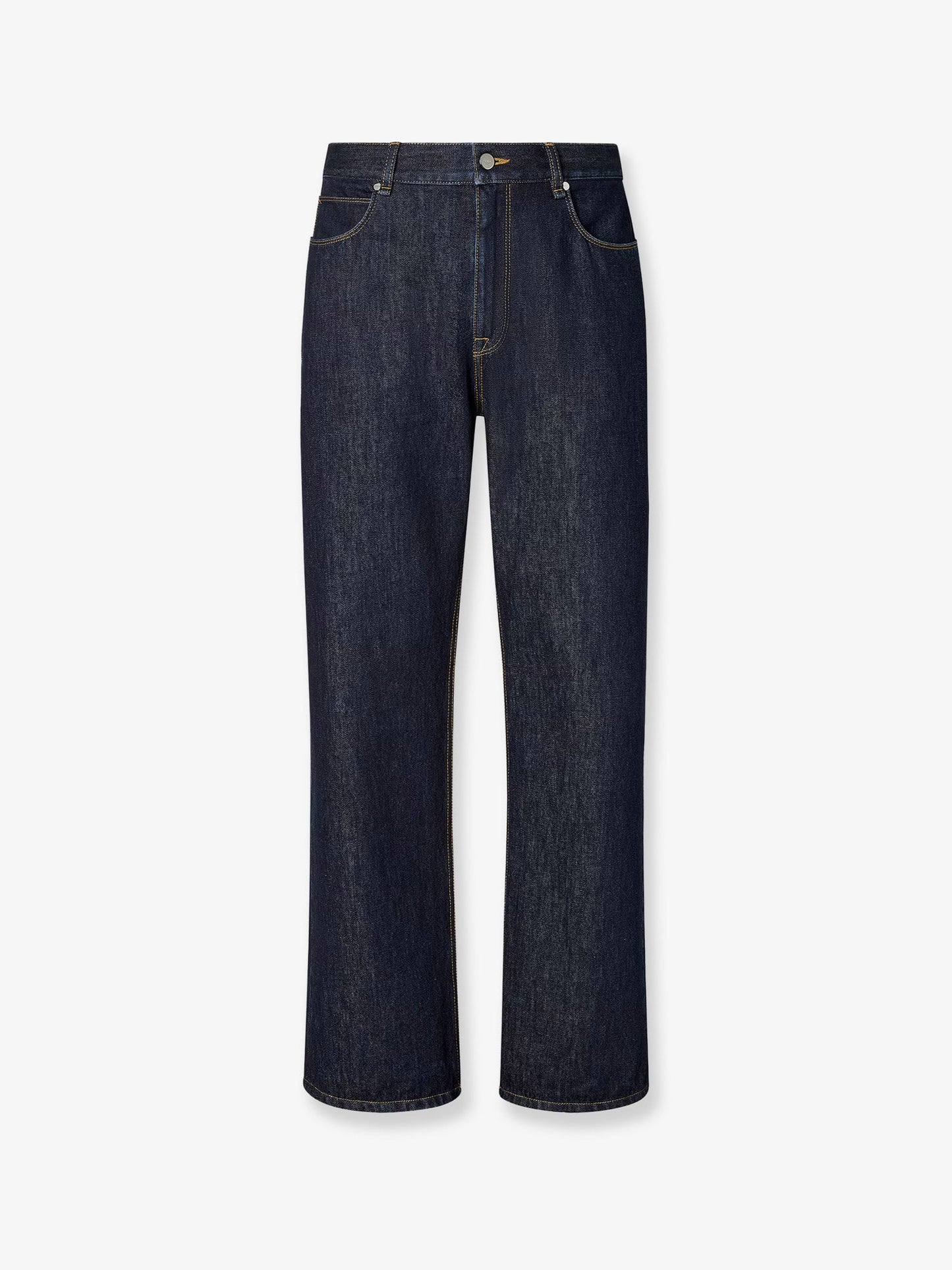 Fendi Men Denim Regular Blu Washed Jeans FENDI