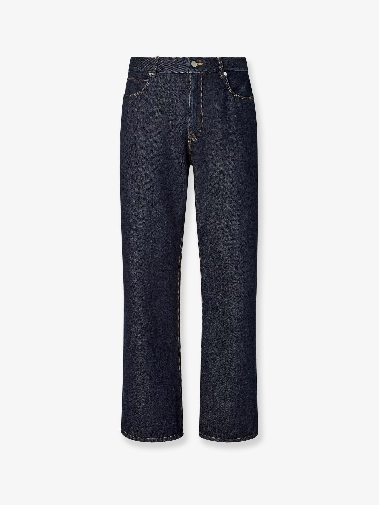 Fendi Men Denim Regular Blu Washed Jeans FENDI