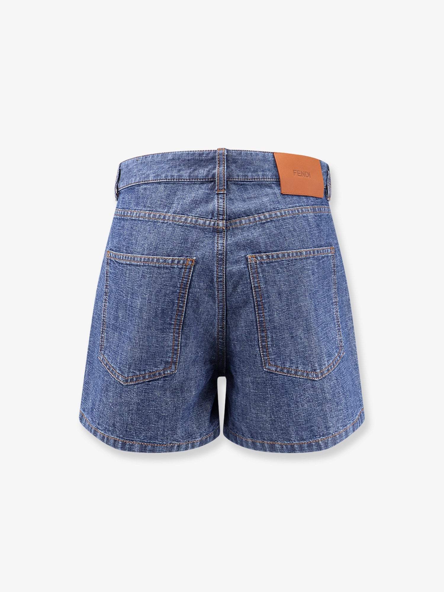Fendi Women Chambray Denim Shorts FENDI
