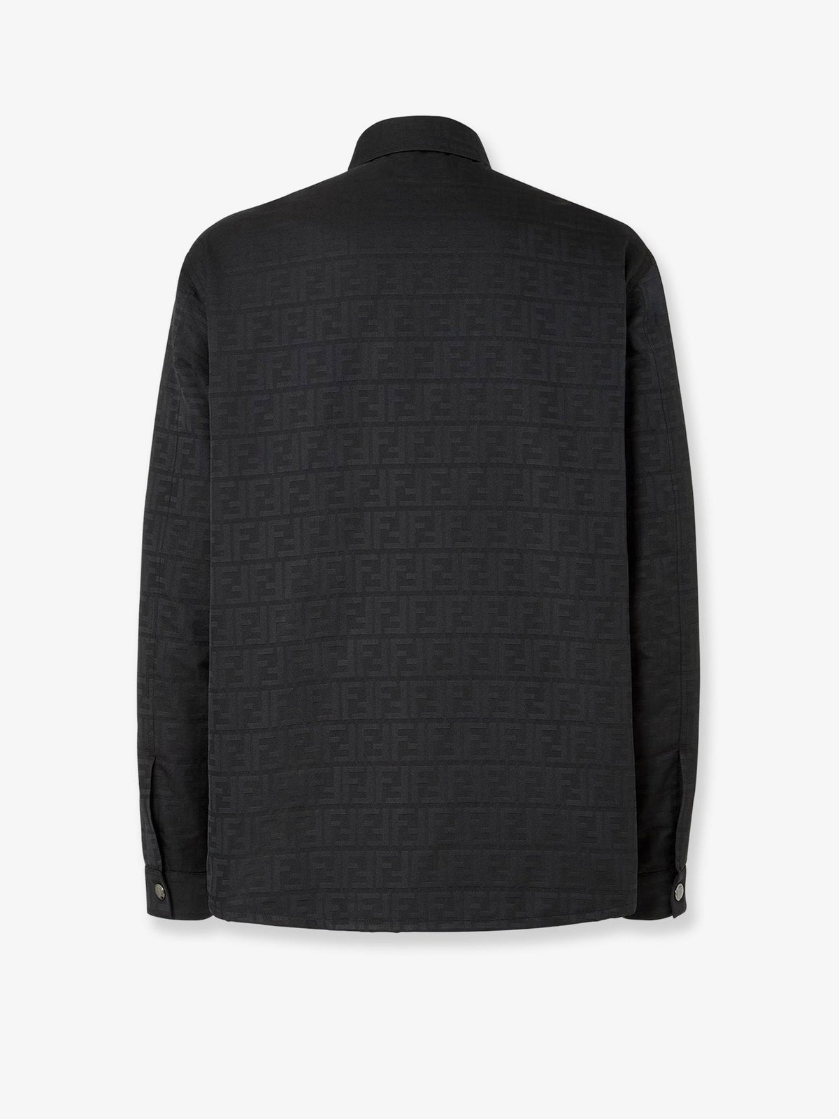 Fendi Men Black Ff Zucca Jacquard Nylon Blouson FENDI