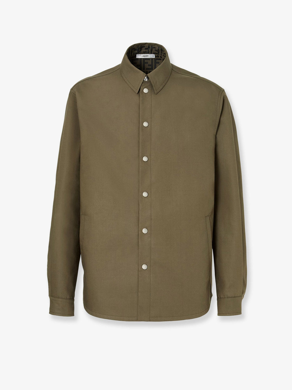 Fendi Men Zucca Green Ff Jacquard Nylon Blouson FENDI