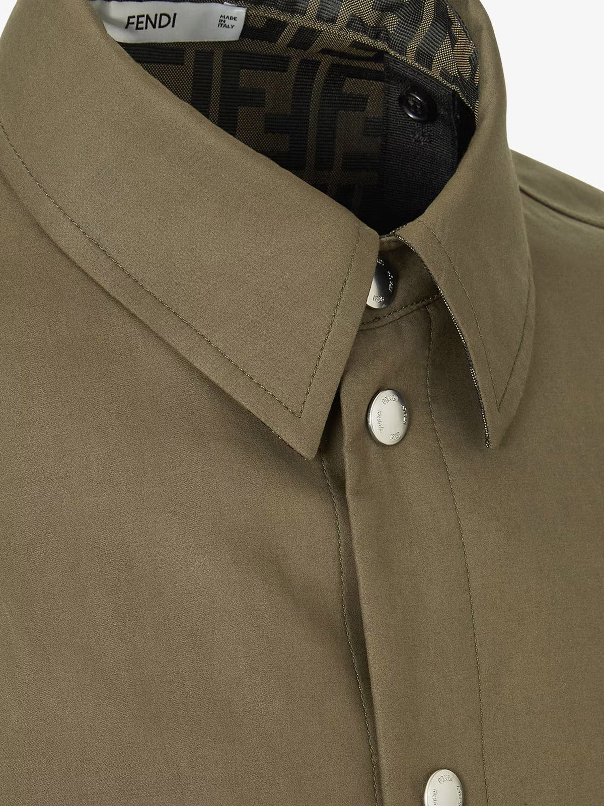 Fendi Men Zucca Green Ff Jacquard Nylon Blouson FENDI