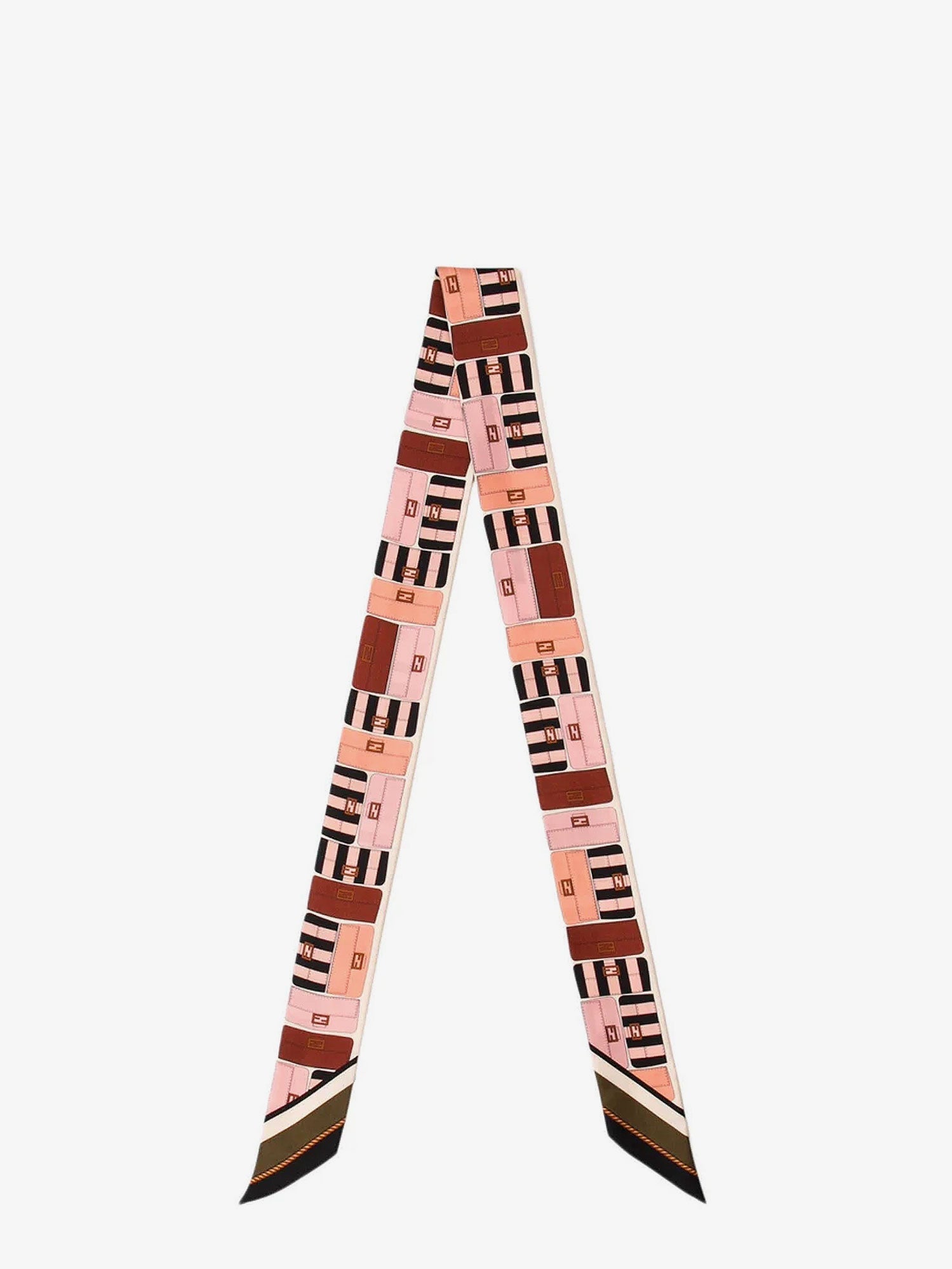 Fendi Women Wrappy Multicolor Silk Bandeau FENDI