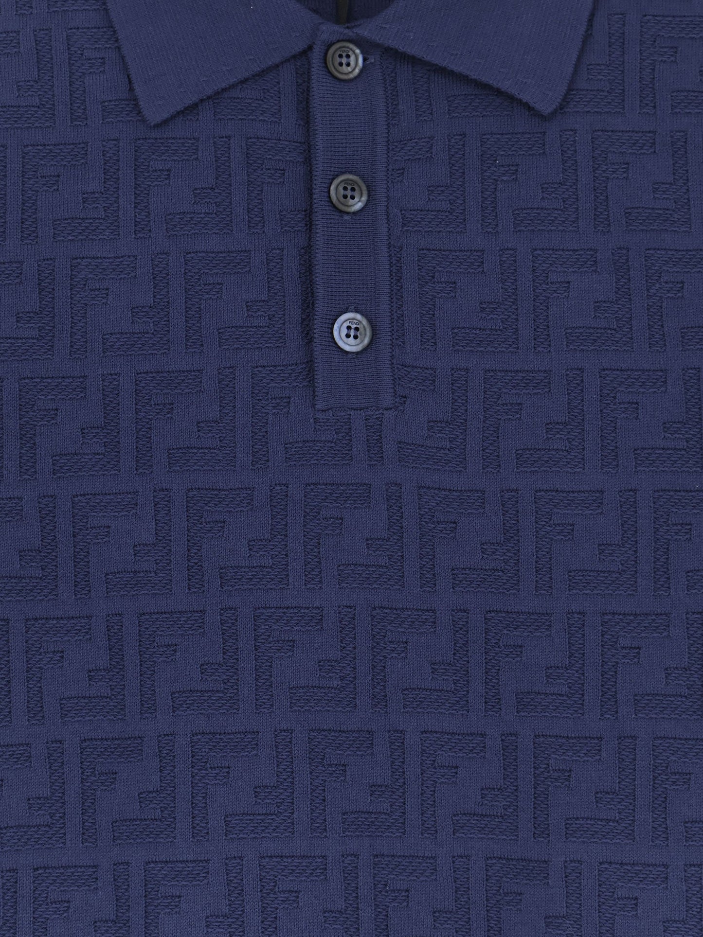 Fendi Men Ff Cotton Polo Shirt FENDI
