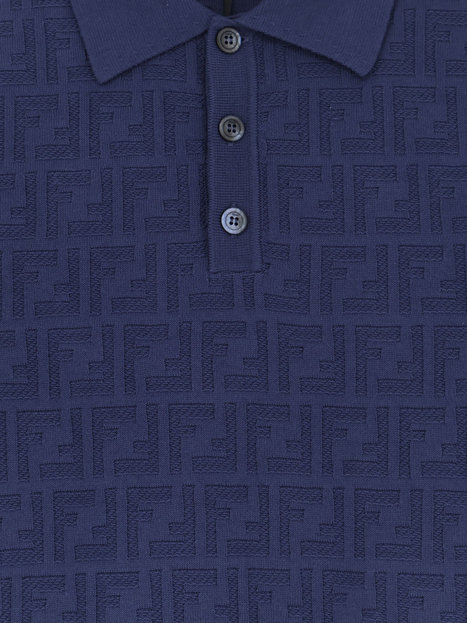 Fendi Men Ff Cotton Polo Shirt FENDI