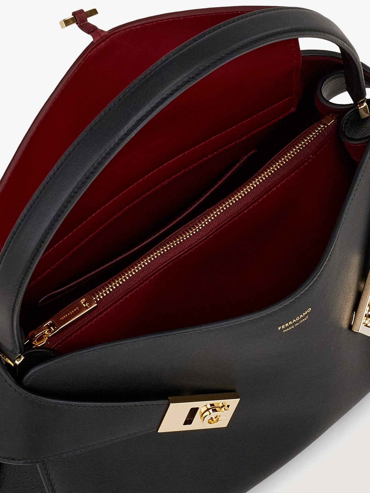Ferragamo Women Hug Soft M Leather Shoulder Bag FERRAGAMO