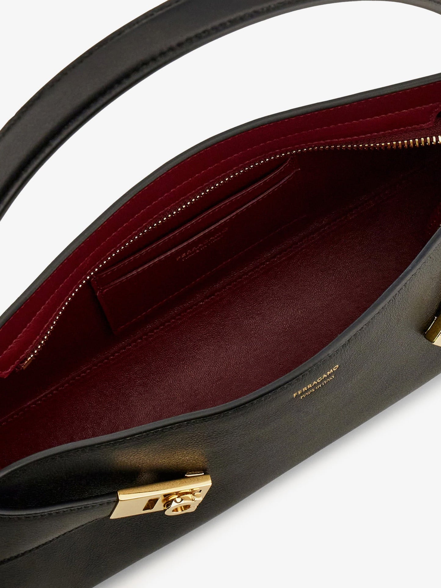 Ferragamo Women Hug East-West Leather Shoulder Bag FERRAGAMO