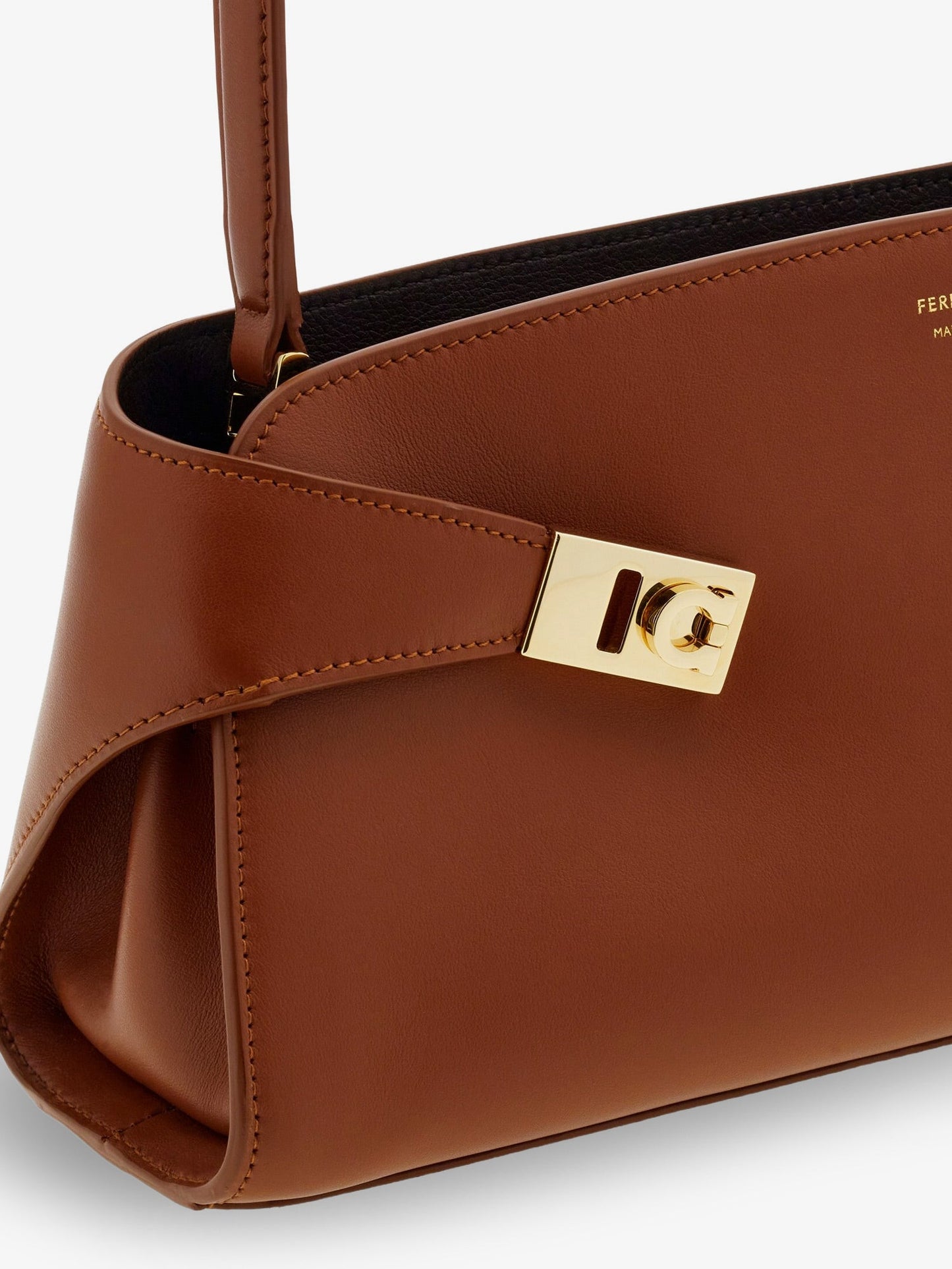Ferragamo Women Hug East-West Leather Shoulder Bag FERRAGAMO