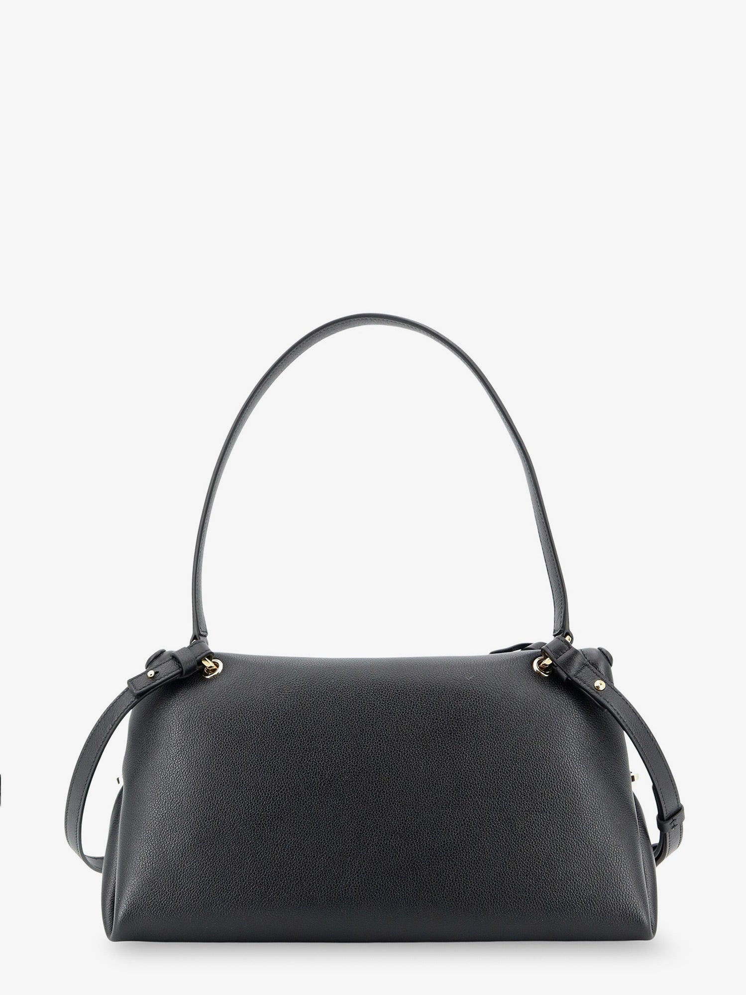 Ferragamo Women Leather Shoulder Bag With Gancini Detail FERRAGAMO