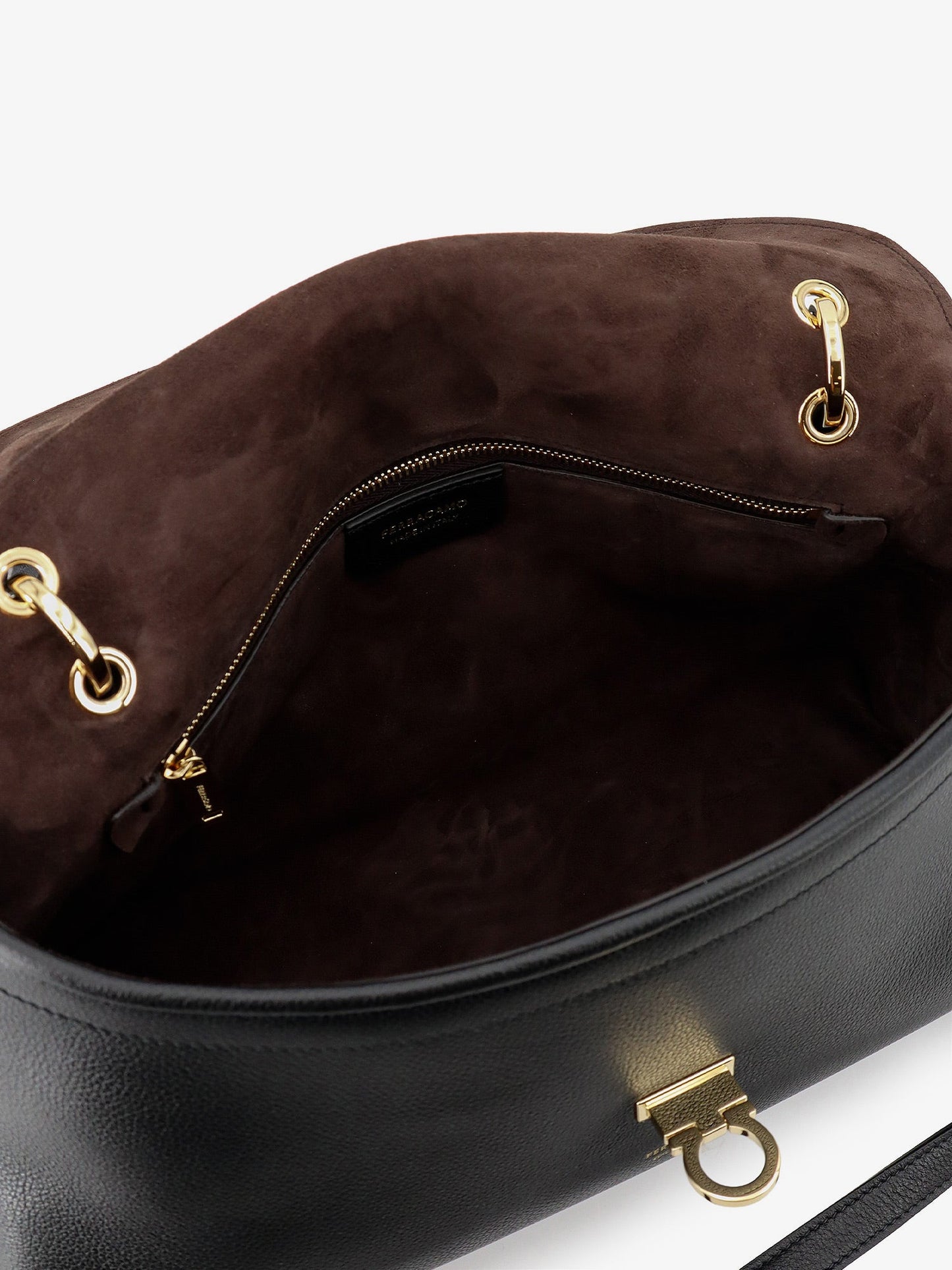 Ferragamo Women Leather Shoulder Bag With Gancini Detail FERRAGAMO