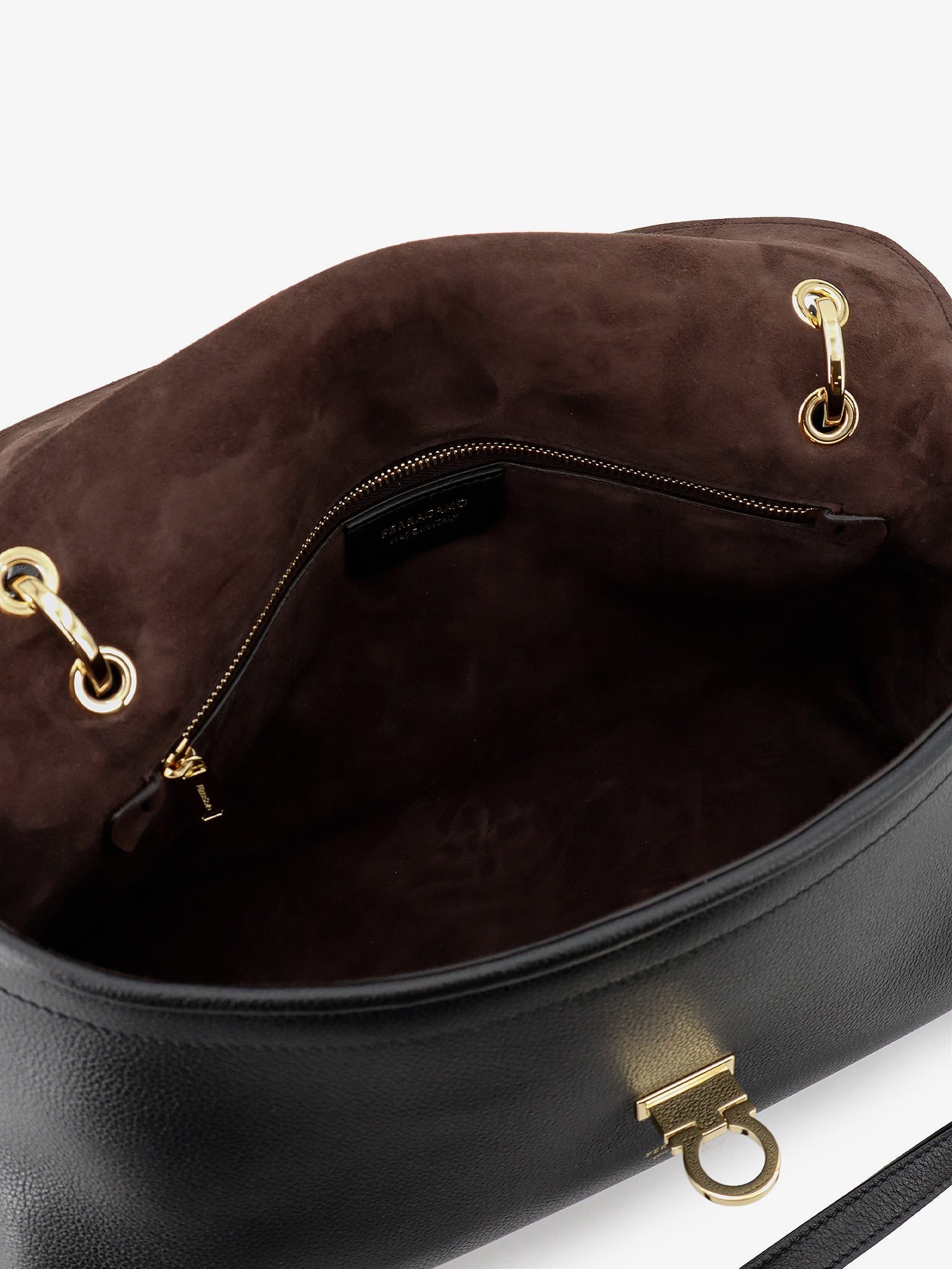 Ferragamo Women Leather Shoulder Bag With Gancini Detail FERRAGAMO