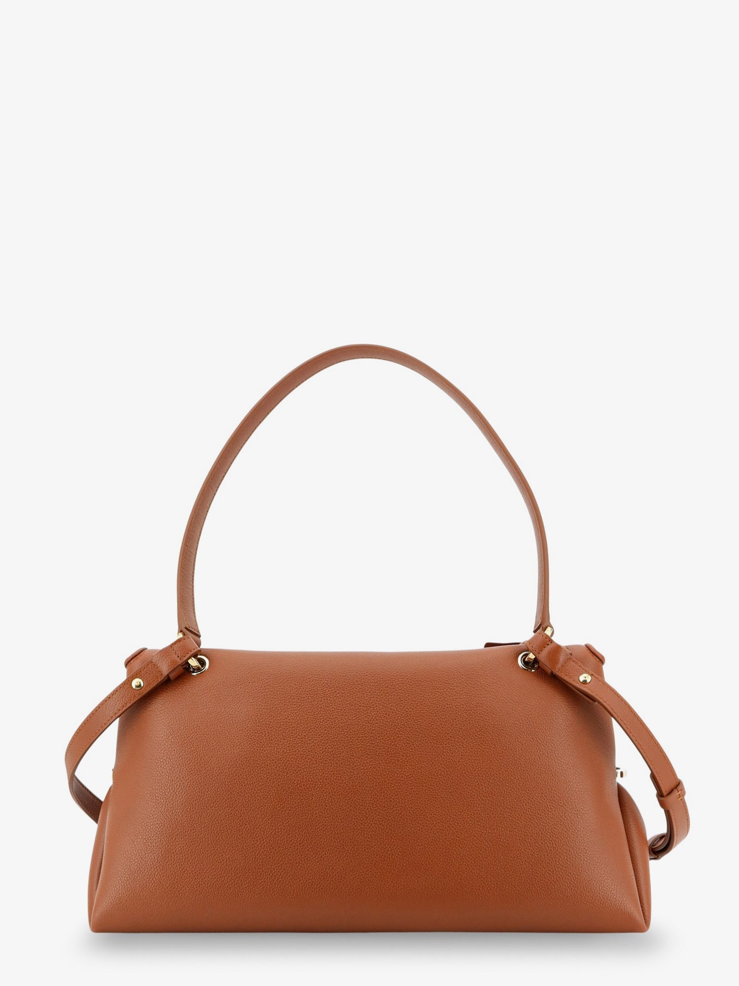 Ferragamo Women Leather Shoulder Bag With Gancini Detail FERRAGAMO