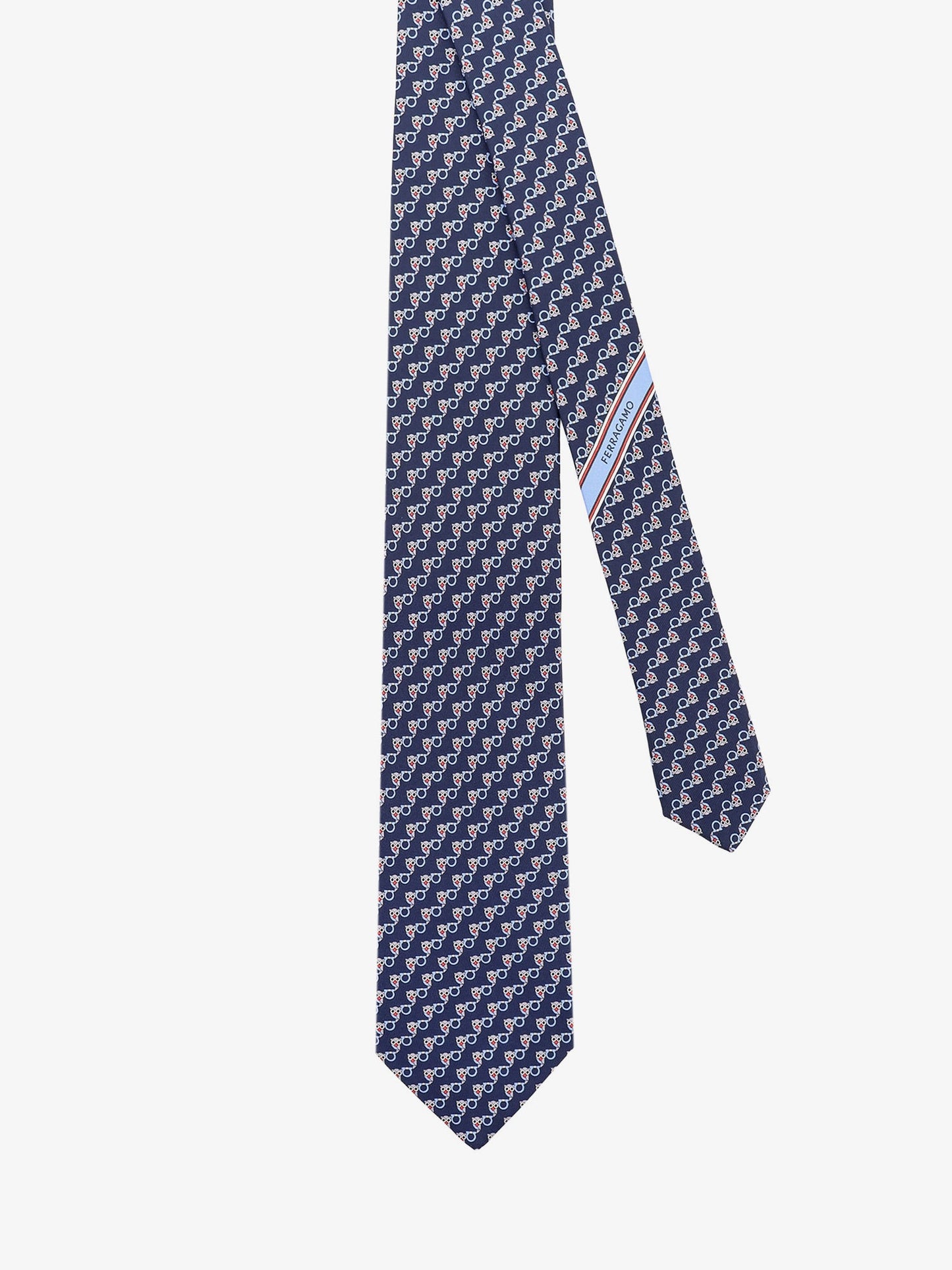 Ferragamo Men Silk Tie With Owl Print FERRAGAMO