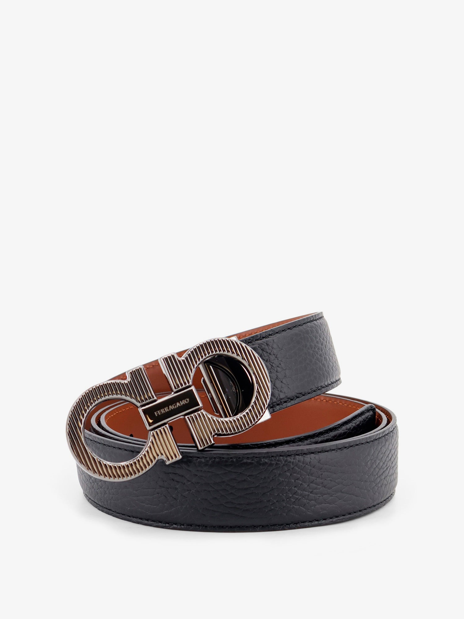 Ferragamo Men Reversible Leather Gancini Belt FERRAGAMO