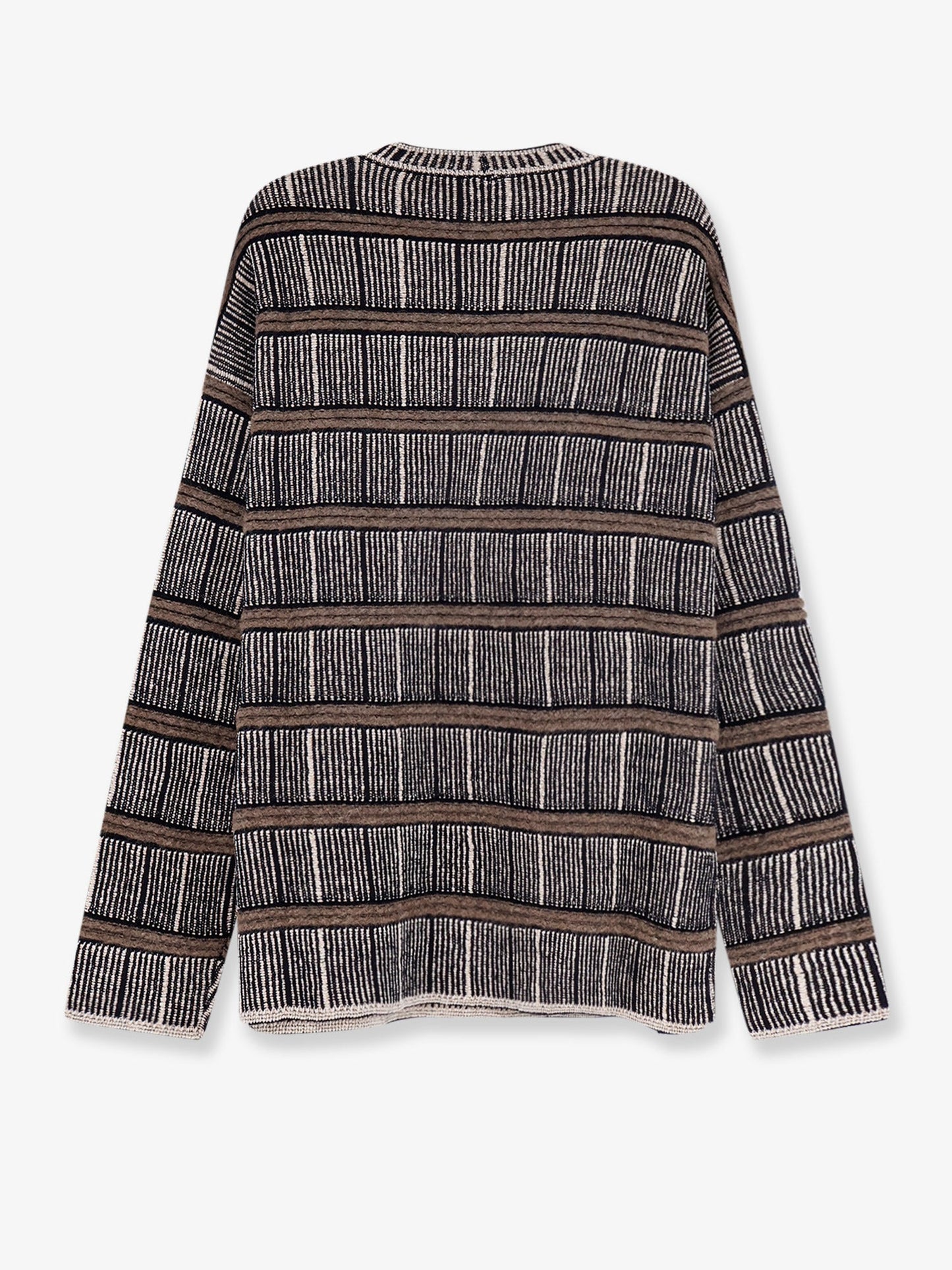 Giorgio Armani Men Over Striped Virgin Wool And Silk Sweater GIORGIO ARMANI