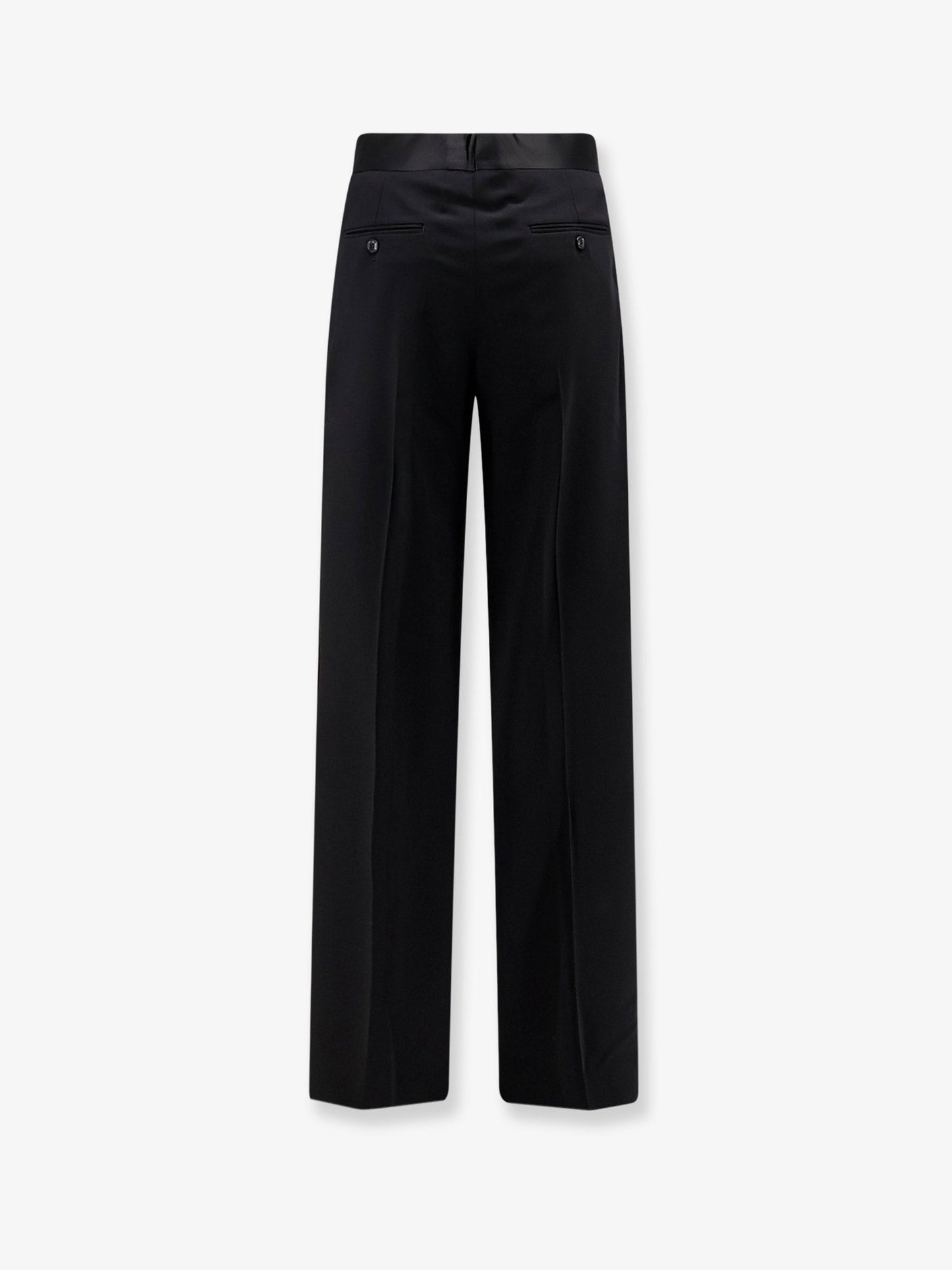 Giorgio Armani Men Black Tailored Wool Trousers GIORGIO ARMANI