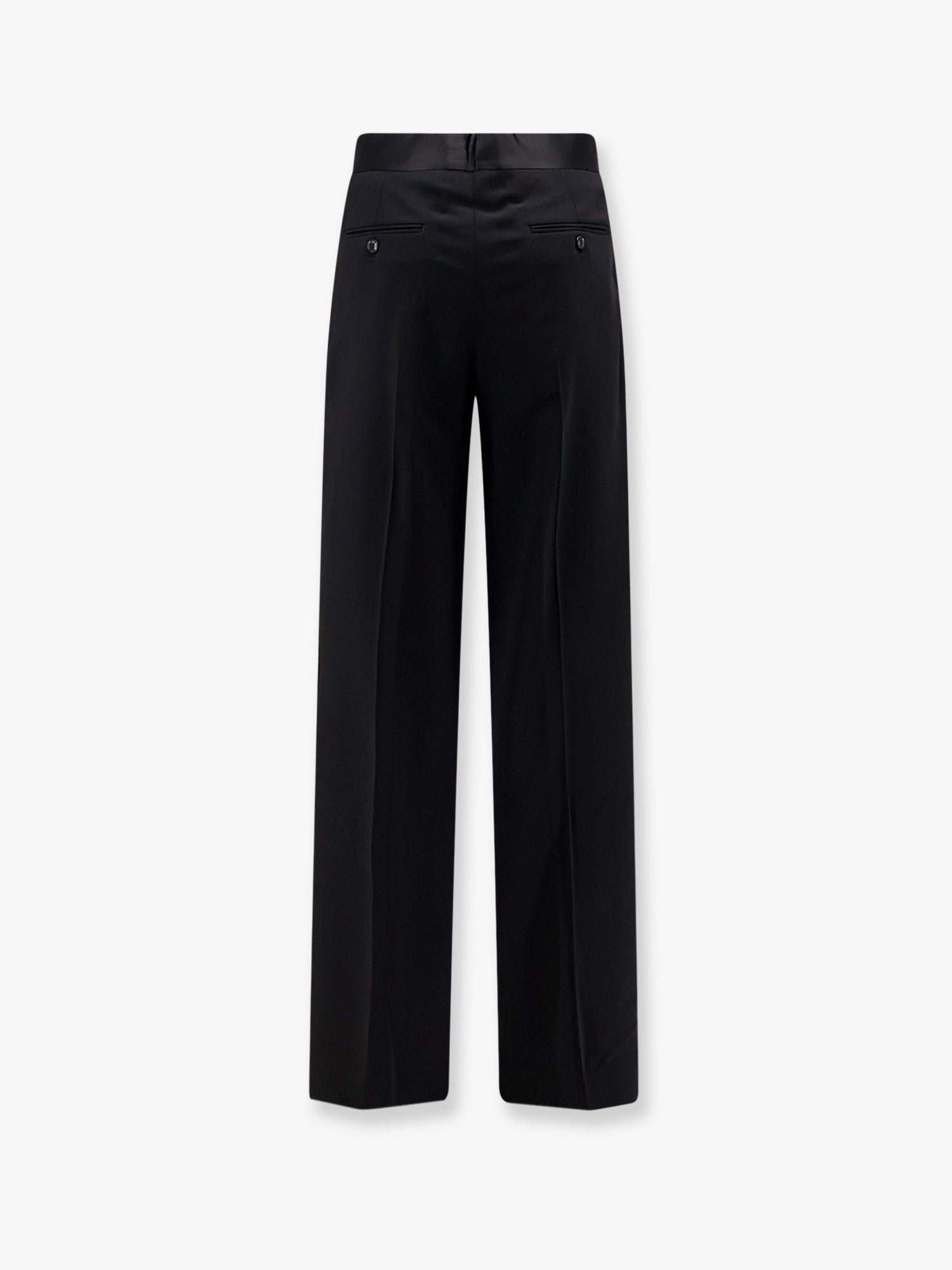 Giorgio Armani Men Black Tailored Wool Trousers GIORGIO ARMANI